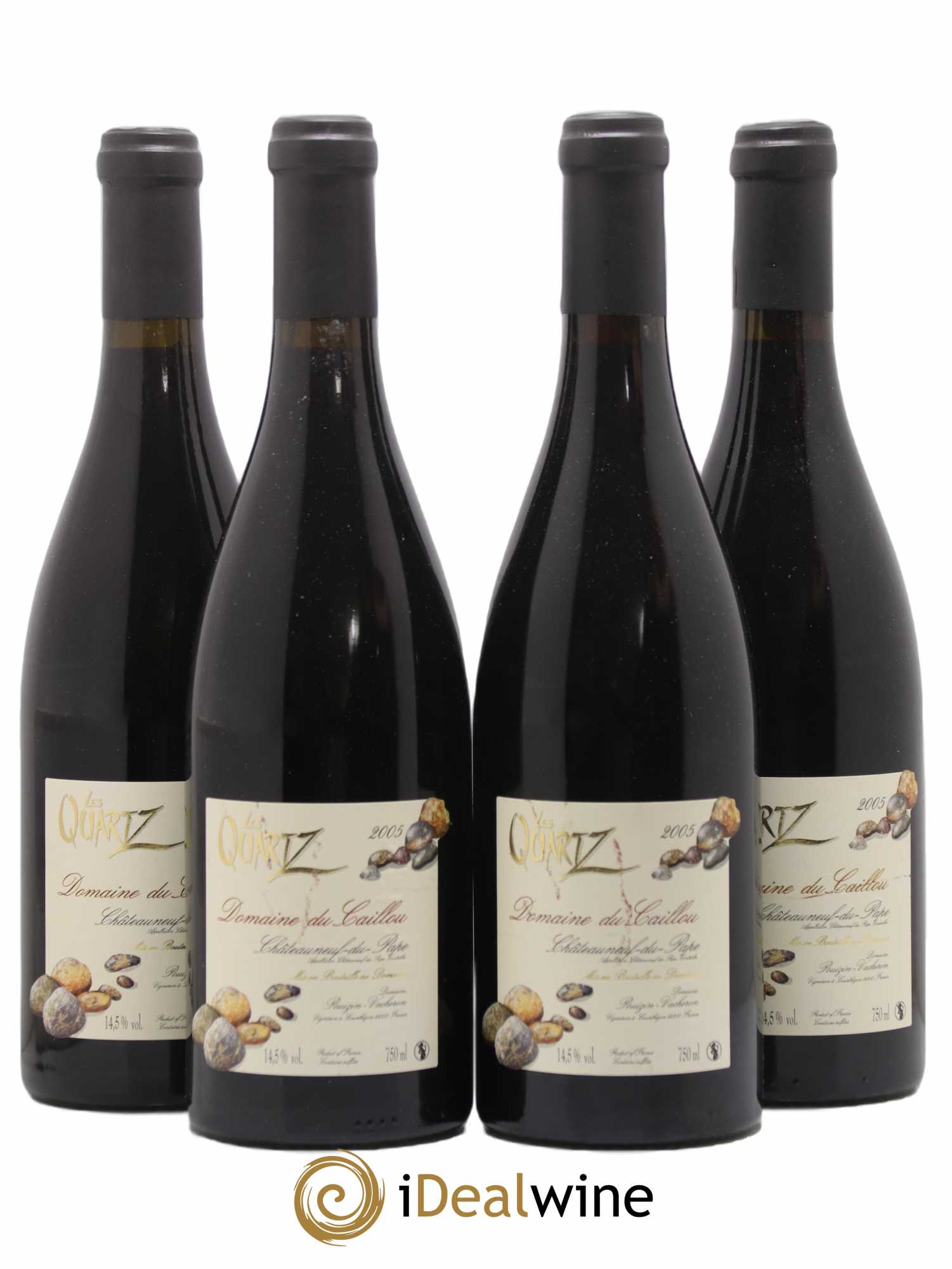 Châteauneuf-du-Pape Les Quartz Clos du Caillou 2005 - Lot de 4 bouteilles - 0