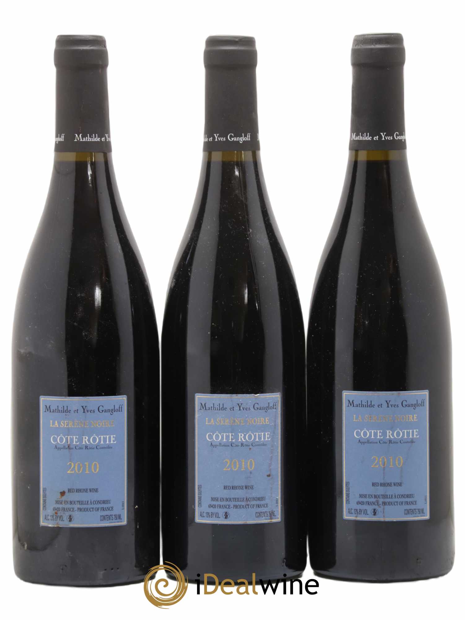 Côte-Rôtie La Sereine Noire Gangloff (Domaine) 2010 - Lot de 3 bouteilles - 1