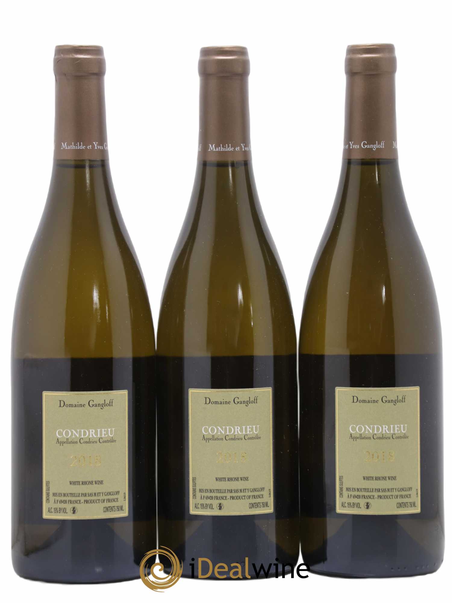 Condrieu Domaine Gangloff (Domaine) 2018 - Posten von 3 Flaschen - 1