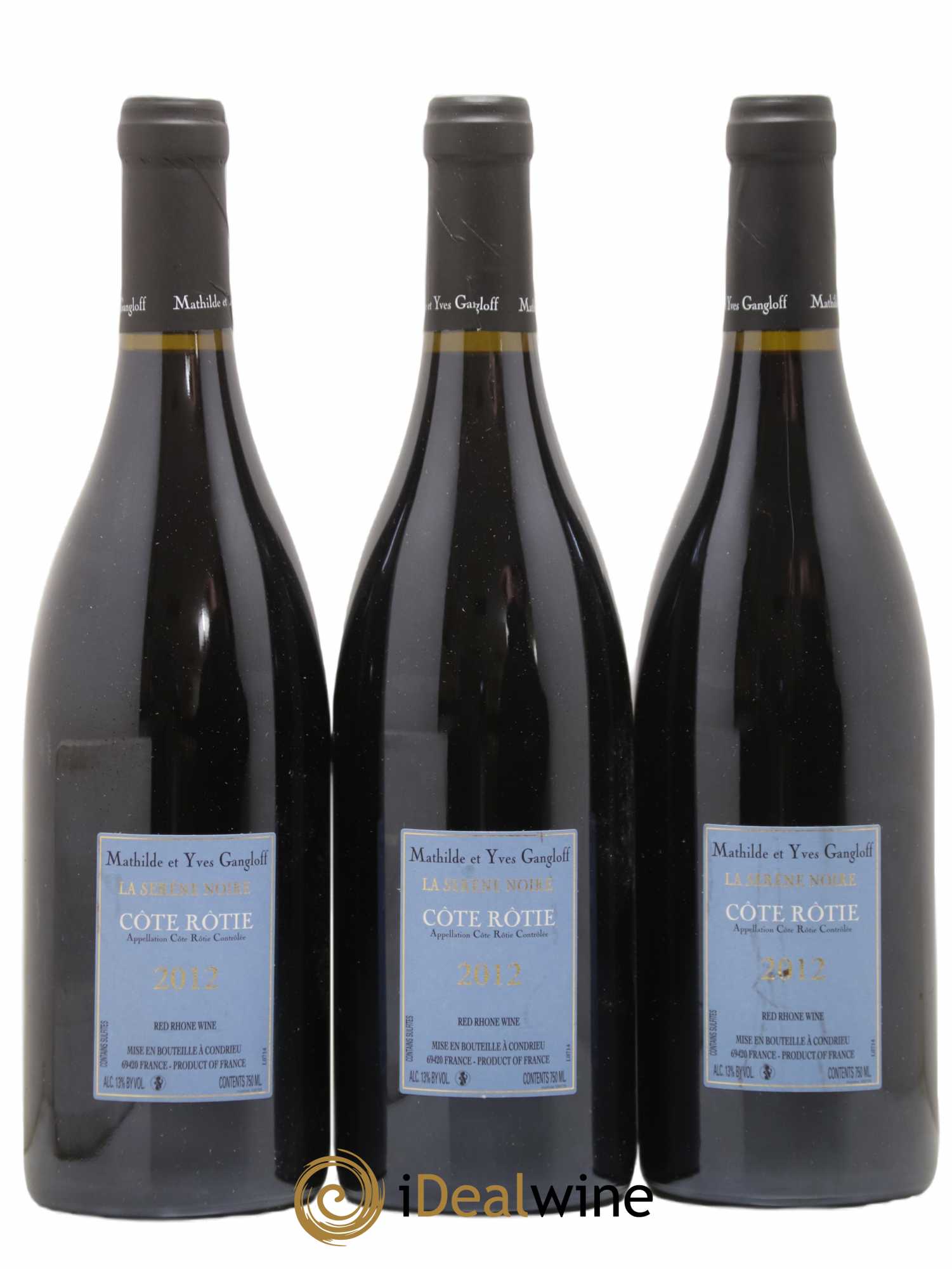 Côte-Rôtie La Sereine Noire Gangloff (Domaine) 2012 - Lot de 3 bouteilles - 1