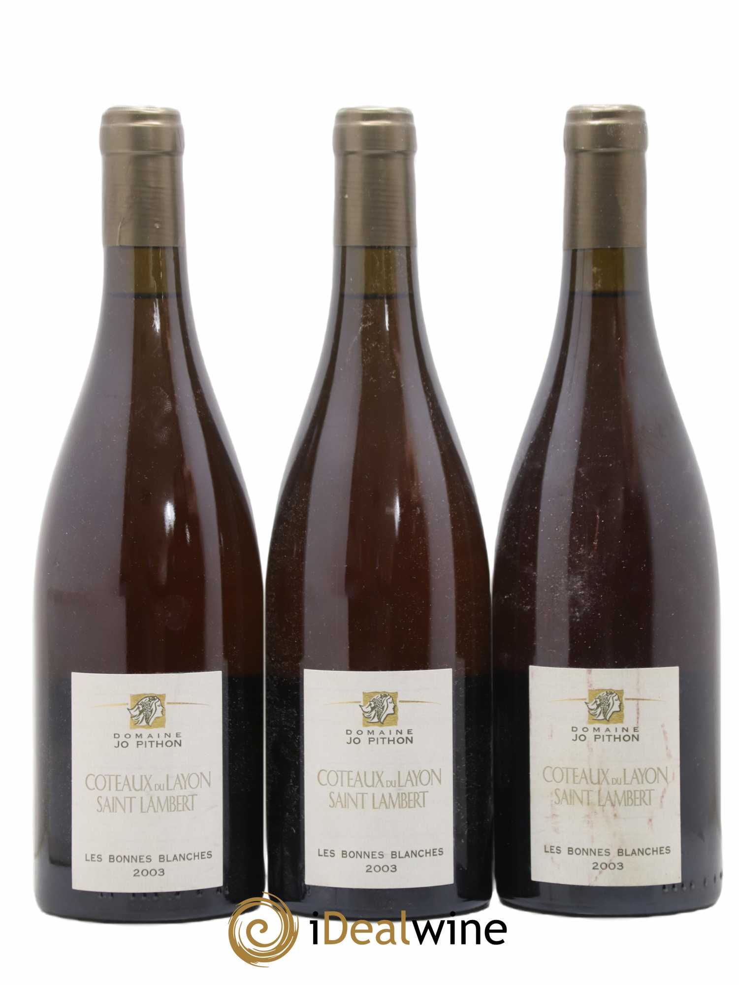 Coteaux du Layon Saint-Lambert Ambroisie Clos des Bonnes Blanches Jo Pithon (Domaine) 2003 - Lotto di 3 bottiglie - 0