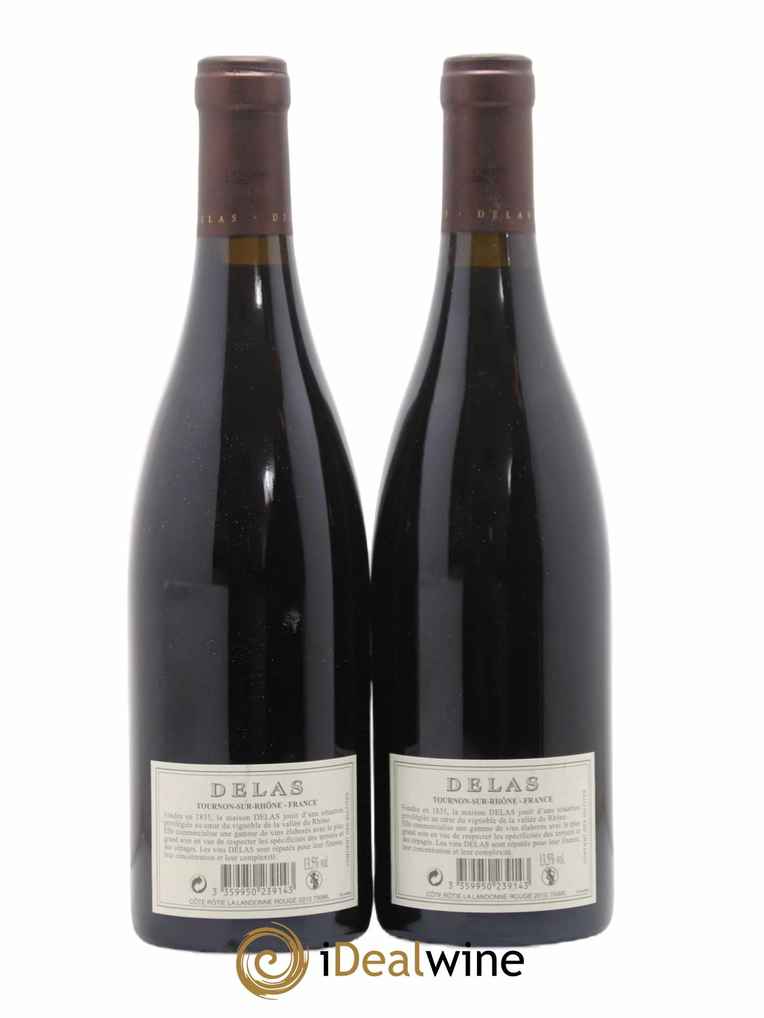 Côte-Rôtie La Landonne Delas Frères 2010 - Lot de 2 bouteilles - 1