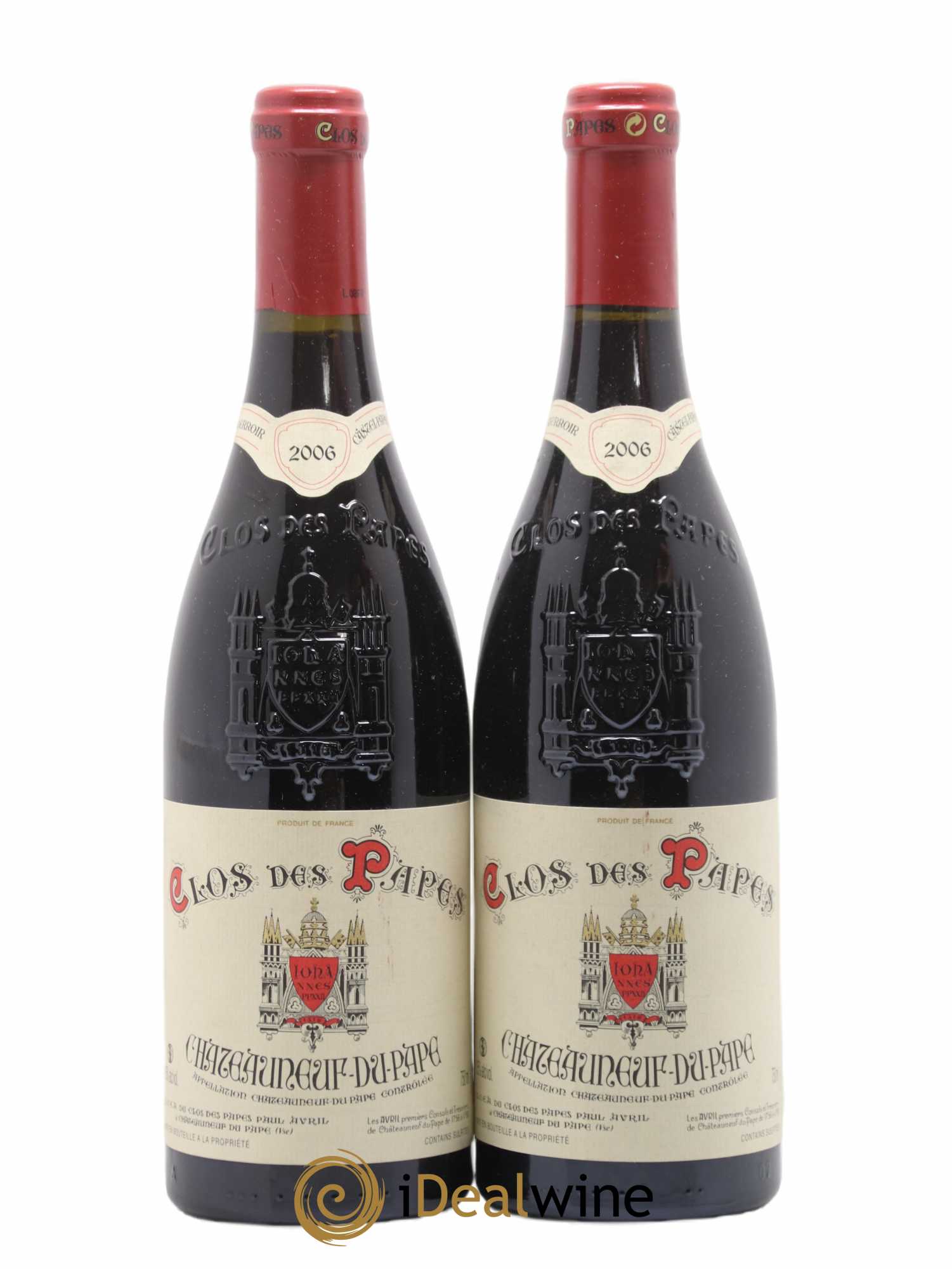 Châteauneuf-du-Pape Clos des Papes - Paul Avril 2006 - Lot de 2 bouteilles - 0