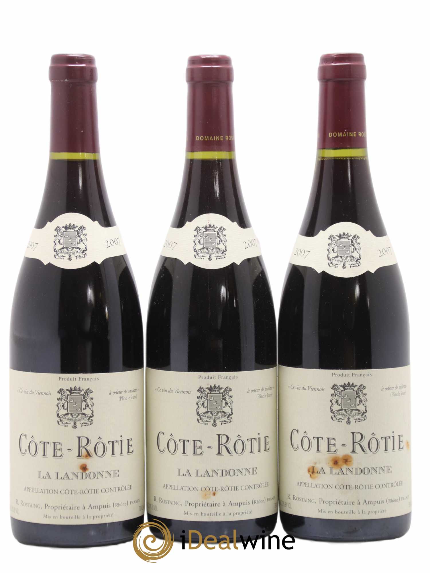 Côte-Rôtie La Landonne René Rostaing 2007 - Lot de 3 bouteilles - 0