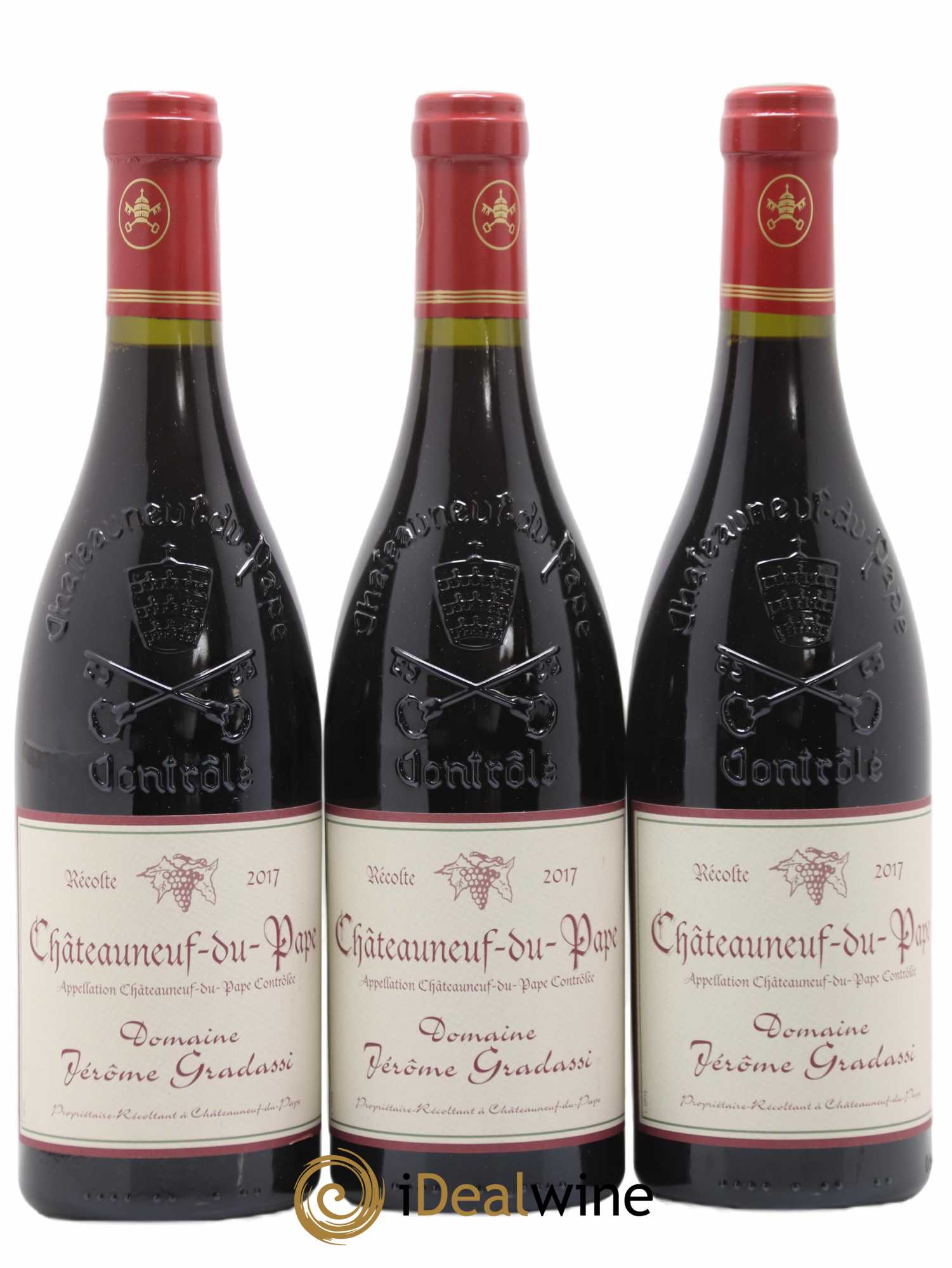Châteauneuf-du-Pape Domaine Gradassi 2017 - Lot de 3 bouteilles - 0