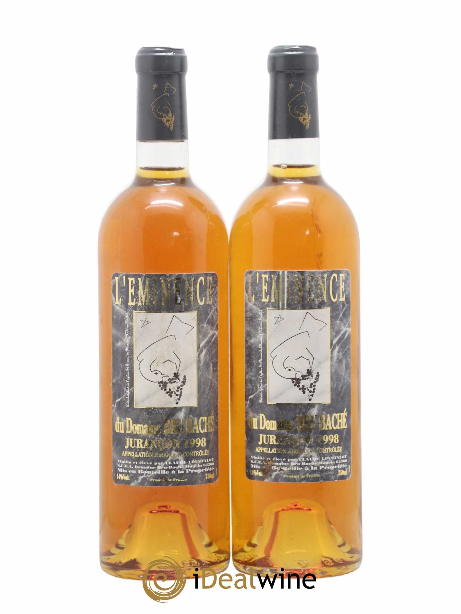 Jurançon Eminence Bru Baché 1998 - Posten von 2 Flaschen - 0