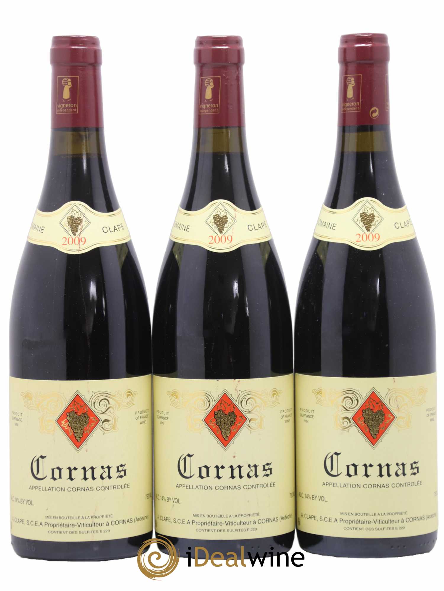 Cornas Auguste Clape 2009 - Lot de 3 bouteilles - 0