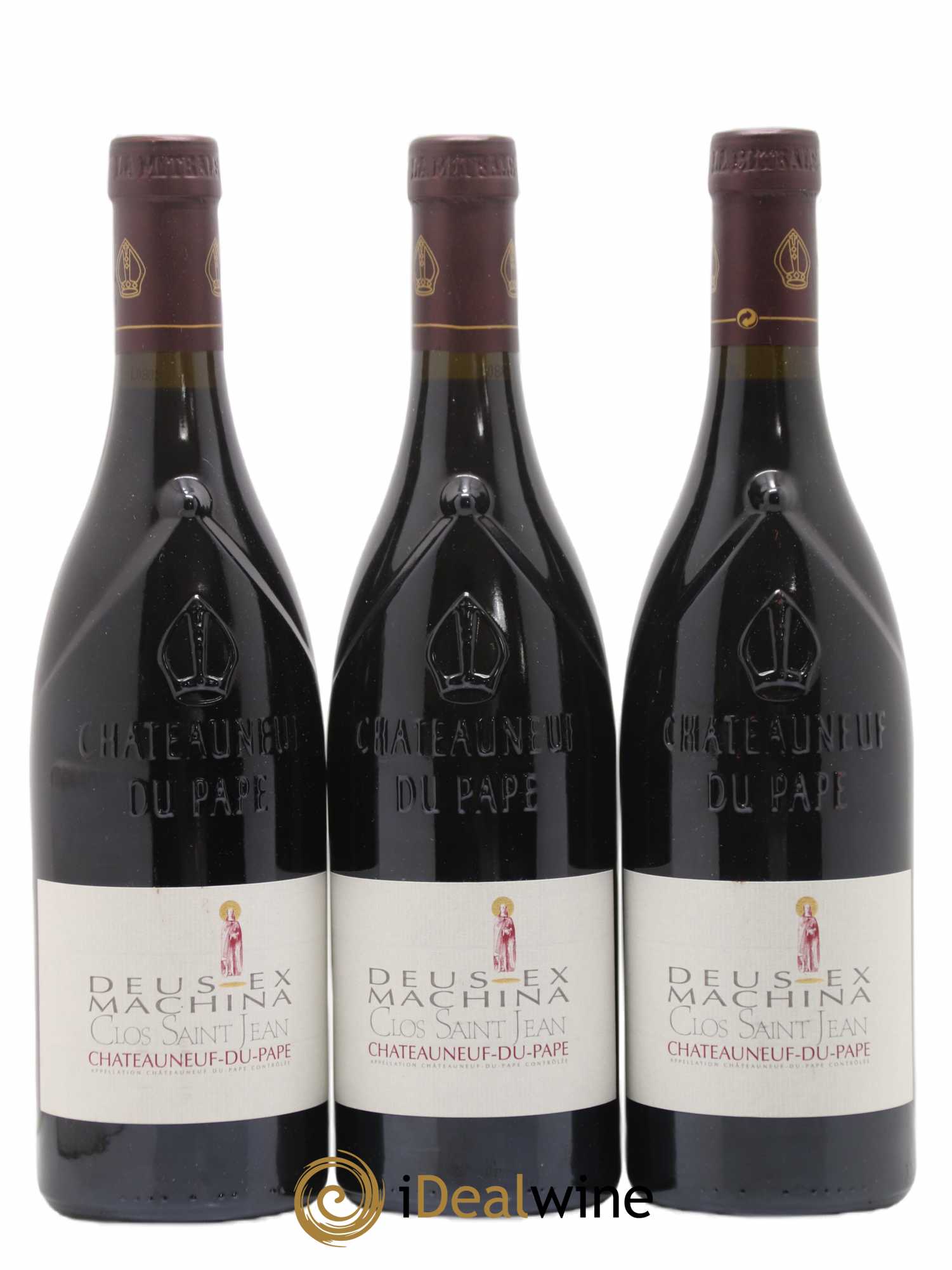 Châteauneuf-du-Pape Clos Saint-Jean Deus Ex Machina Pascal et Vincent Maurel (sans prix de réserve) 2008 - Lot de 3 bouteilles - 0