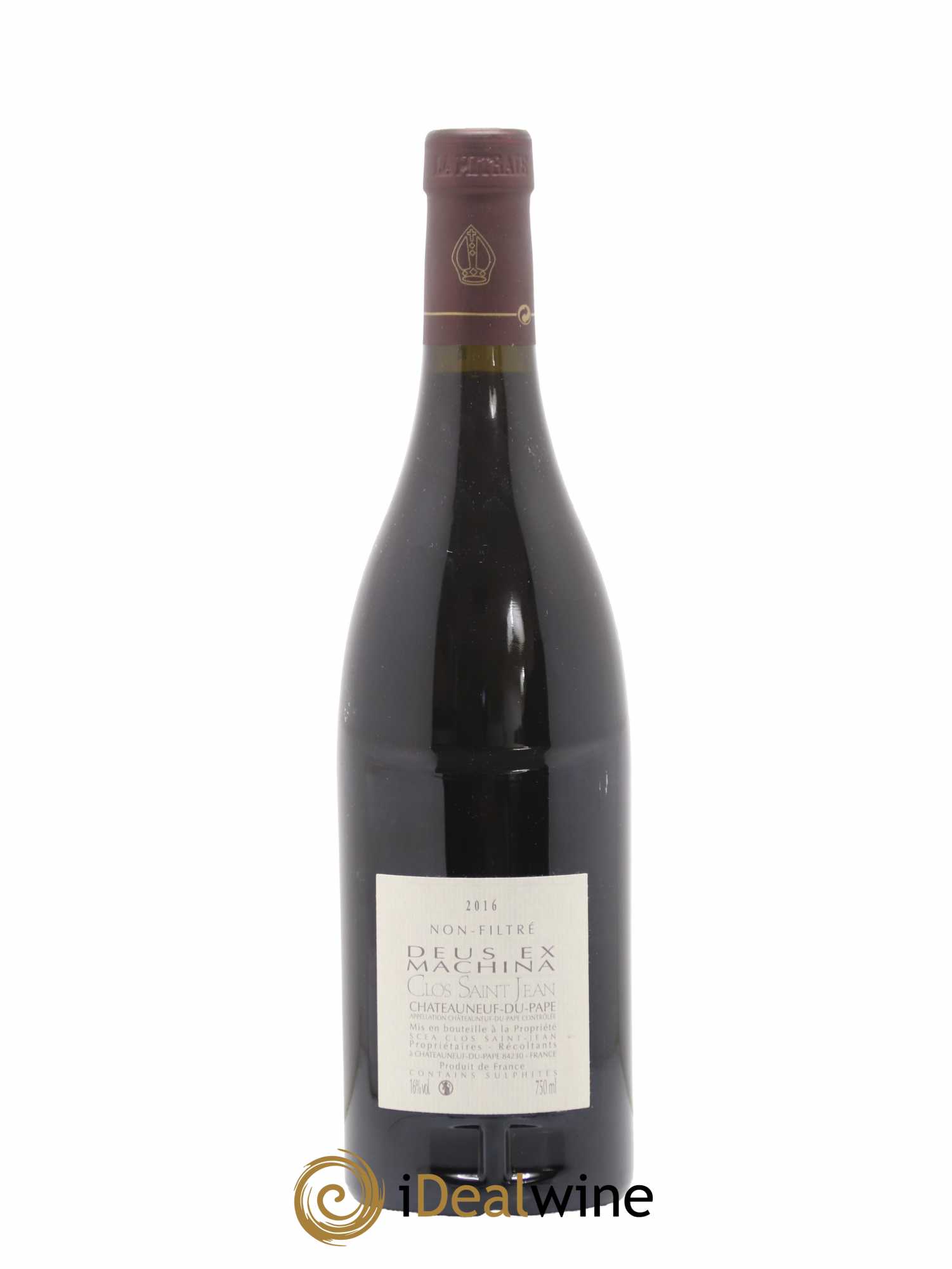 Châteauneuf-du-Pape Clos Saint-Jean Deus Ex Machina Pascal et Vincent Maurel 2016 - Lot de 1 bouteille - 1