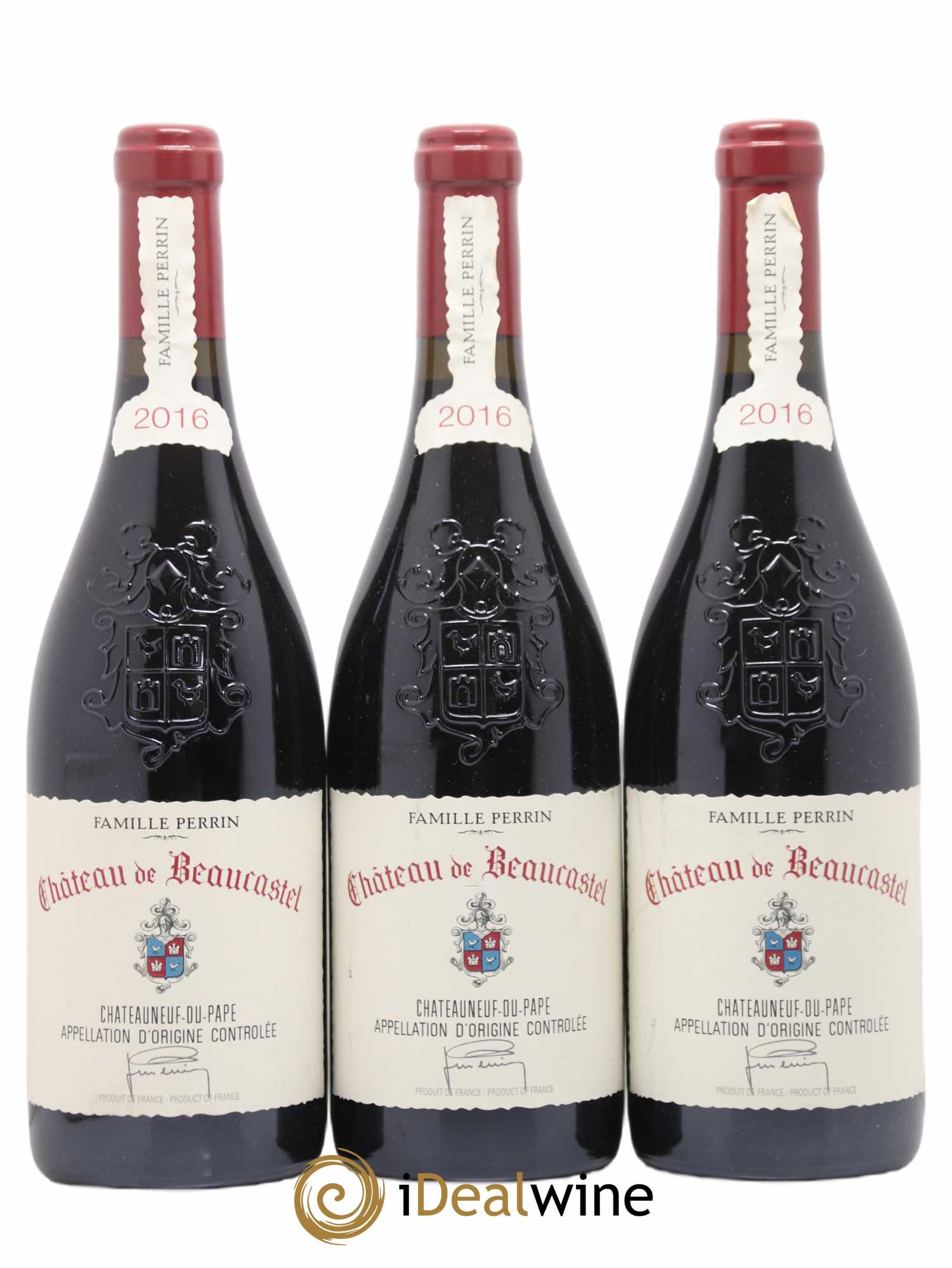 Châteauneuf-du-Pape Château de Beaucastel Famille Perrin 2016 - Lot de 3 bouteilles - 0