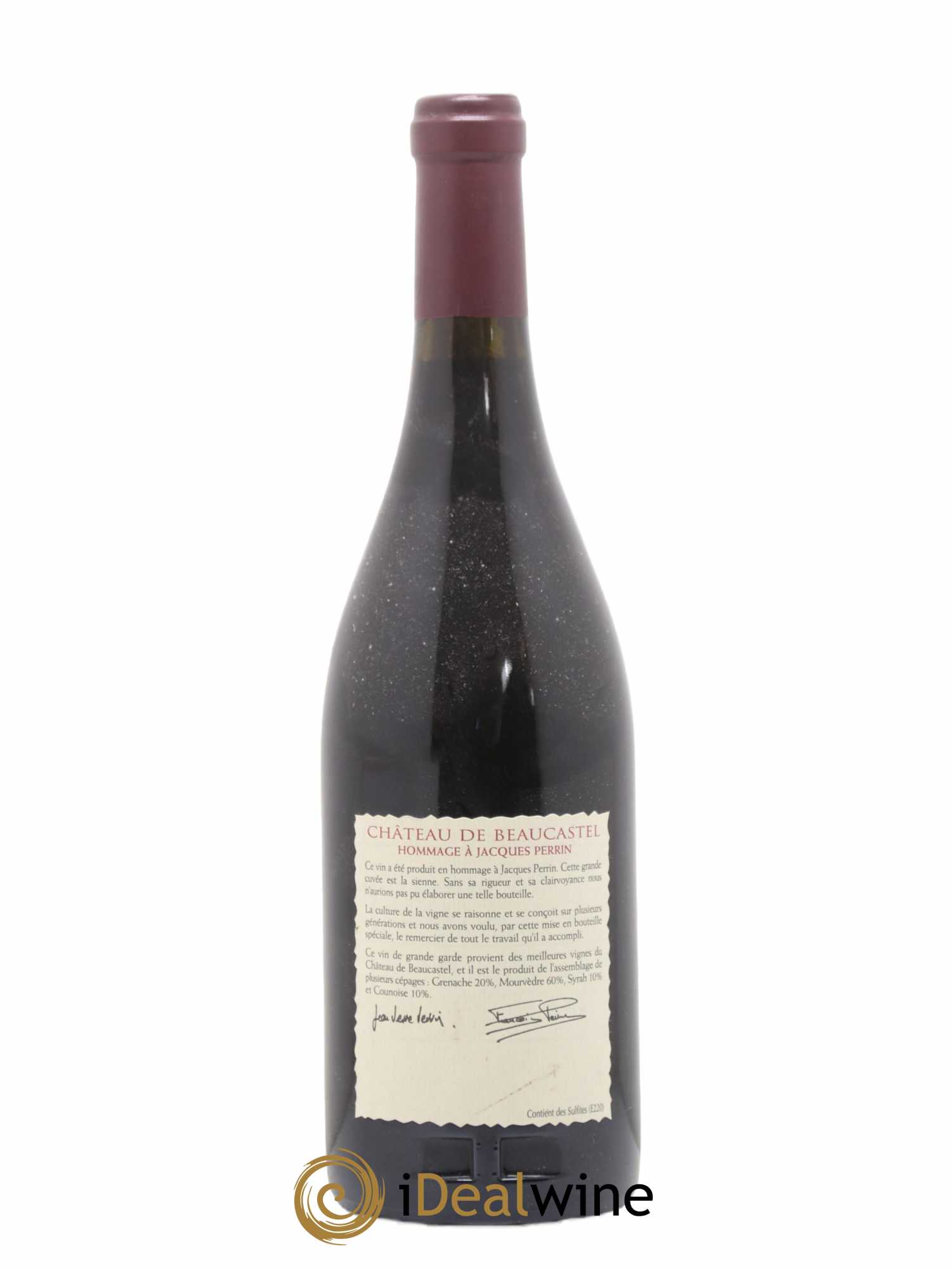 Châteauneuf-du-Pape Château de Beaucastel Hommage à Jacques Perrin Famille Perrin 2004 - Lot de 1 bouteille - 1
