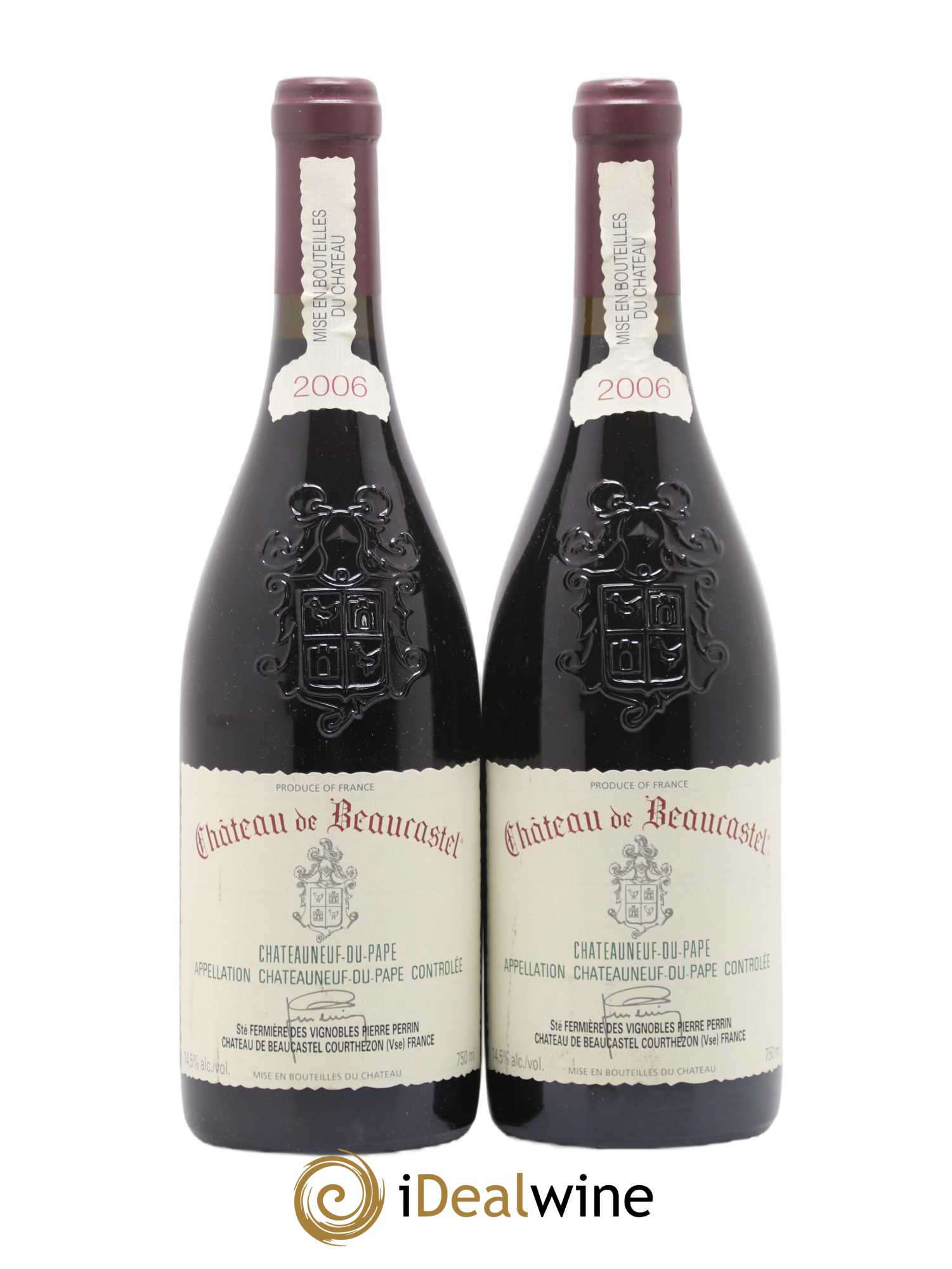 Châteauneuf-du-Pape Château de Beaucastel Famille Perrin 2006 - Lot de 2 bouteilles - 0