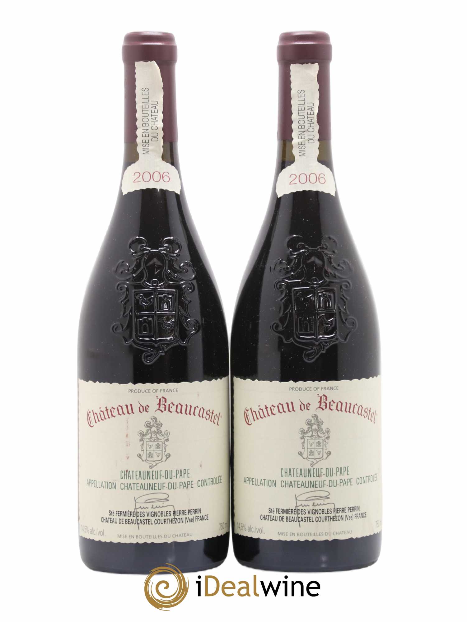 Châteauneuf-du-Pape Château de Beaucastel Famille Perrin 2006 - Lot de 2 bouteilles - 0