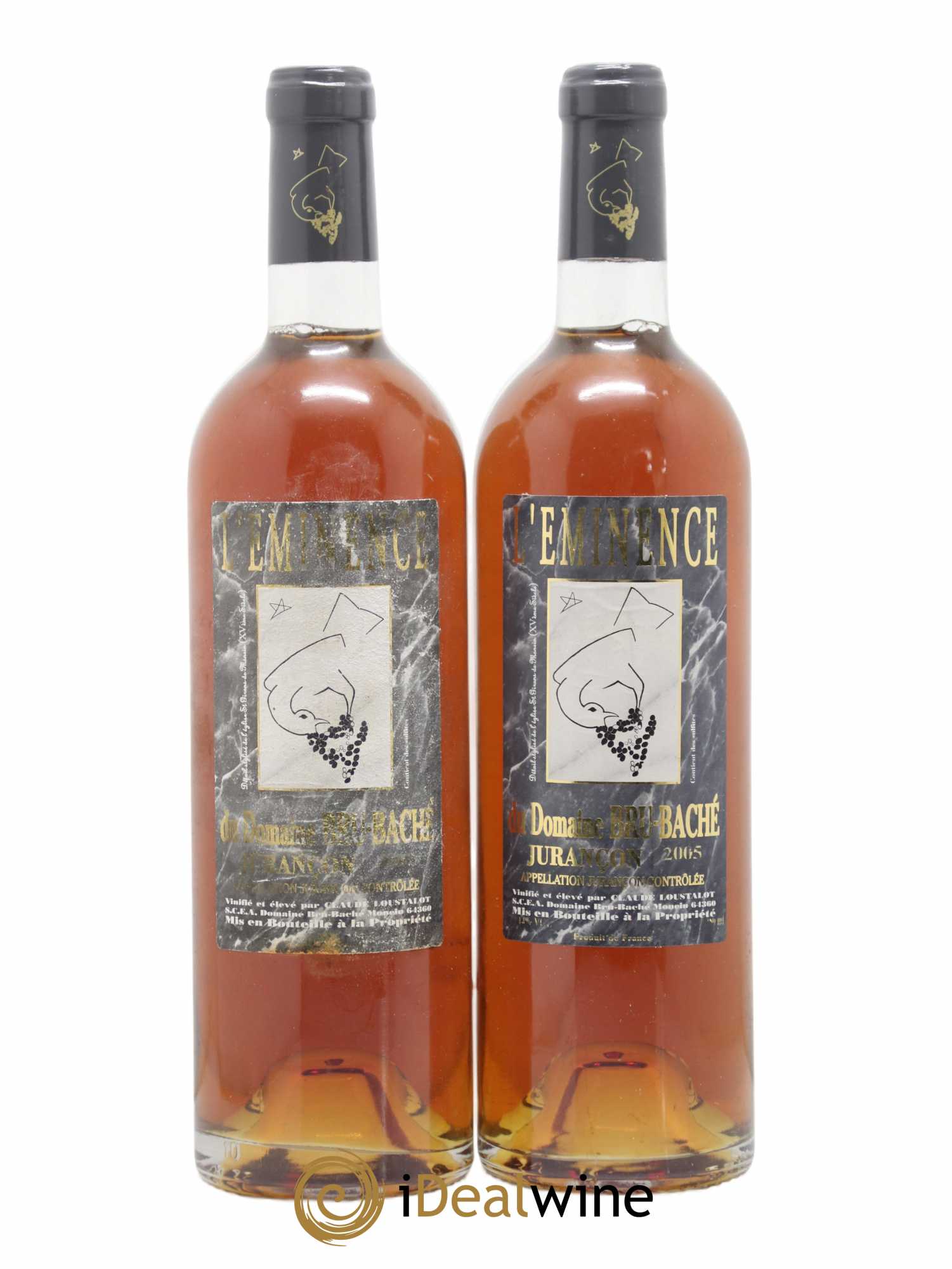 Jurançon Eminence Bru Baché 2005 - Lot of 2 bottles - 0