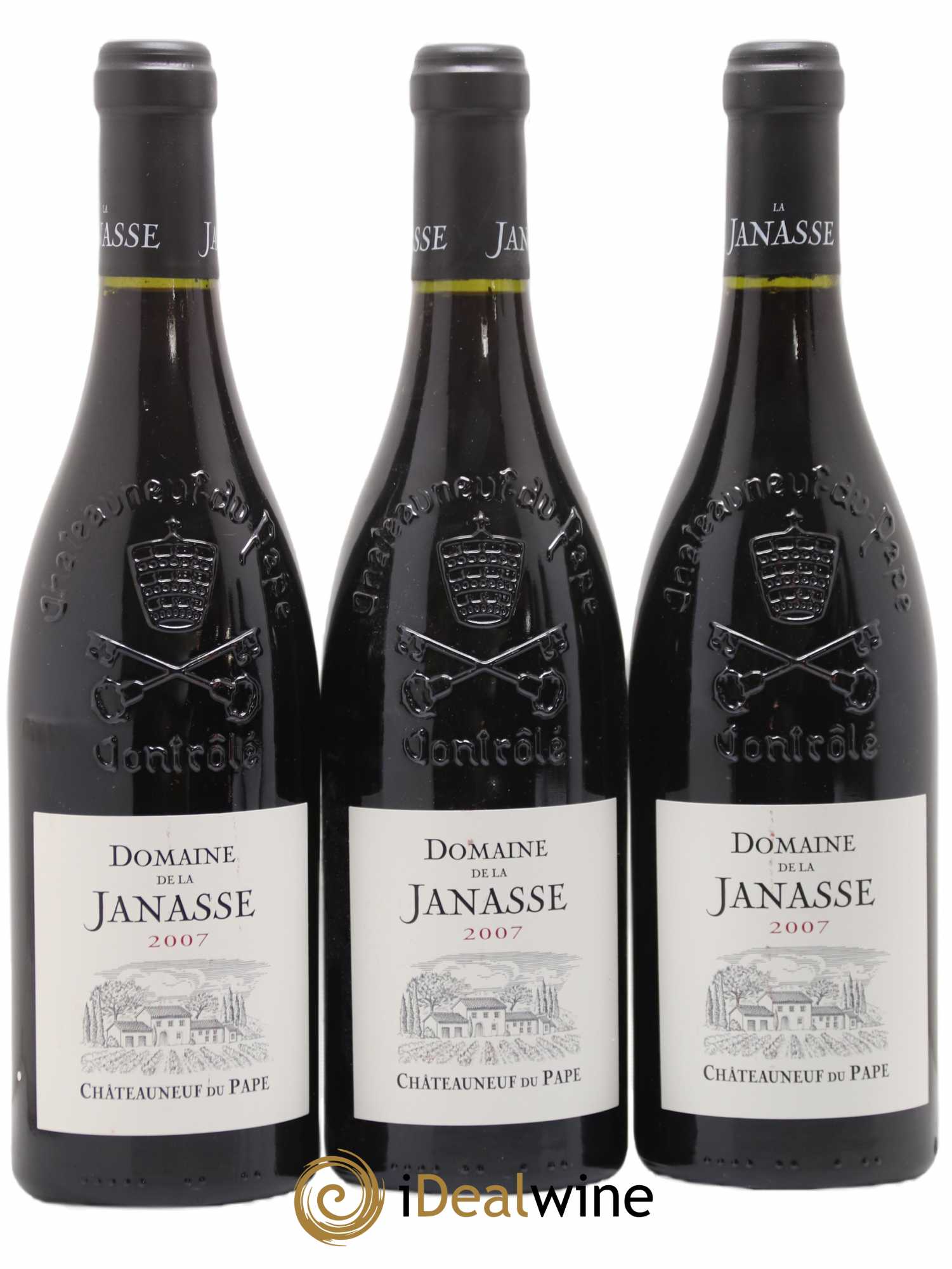 Châteauneuf-du-Pape La Janasse (Domaine de) 2007 - Lot de 3 bouteilles - 0