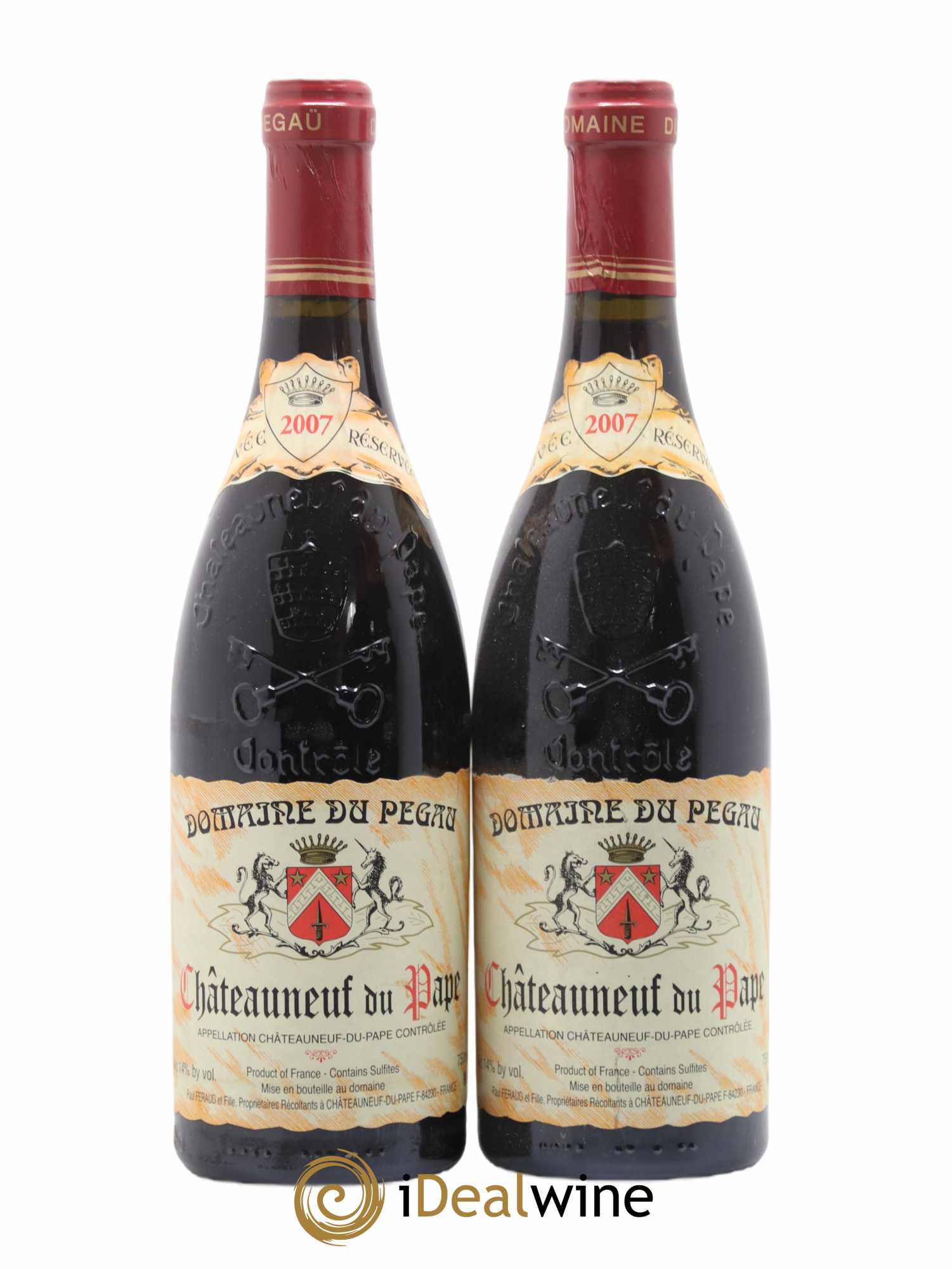 Châteauneuf-du-Pape Domaine du Pégau Cuvée Réservée Paul et Laurence Féraud 2007 - Lot de 2 bouteilles - 0