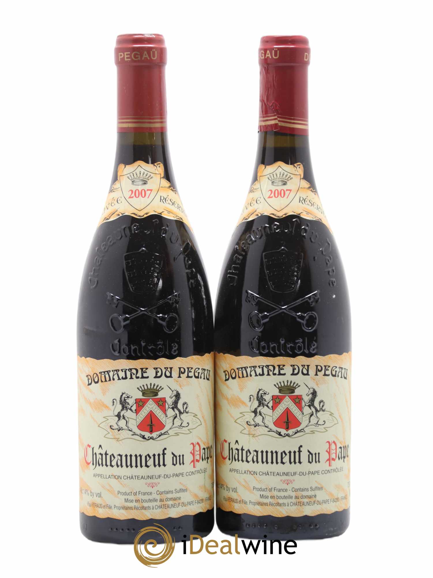 Châteauneuf-du-Pape Domaine du Pégau Cuvée Réservée Paul et Laurence Féraud 2007 - Lot de 2 bouteilles - 0