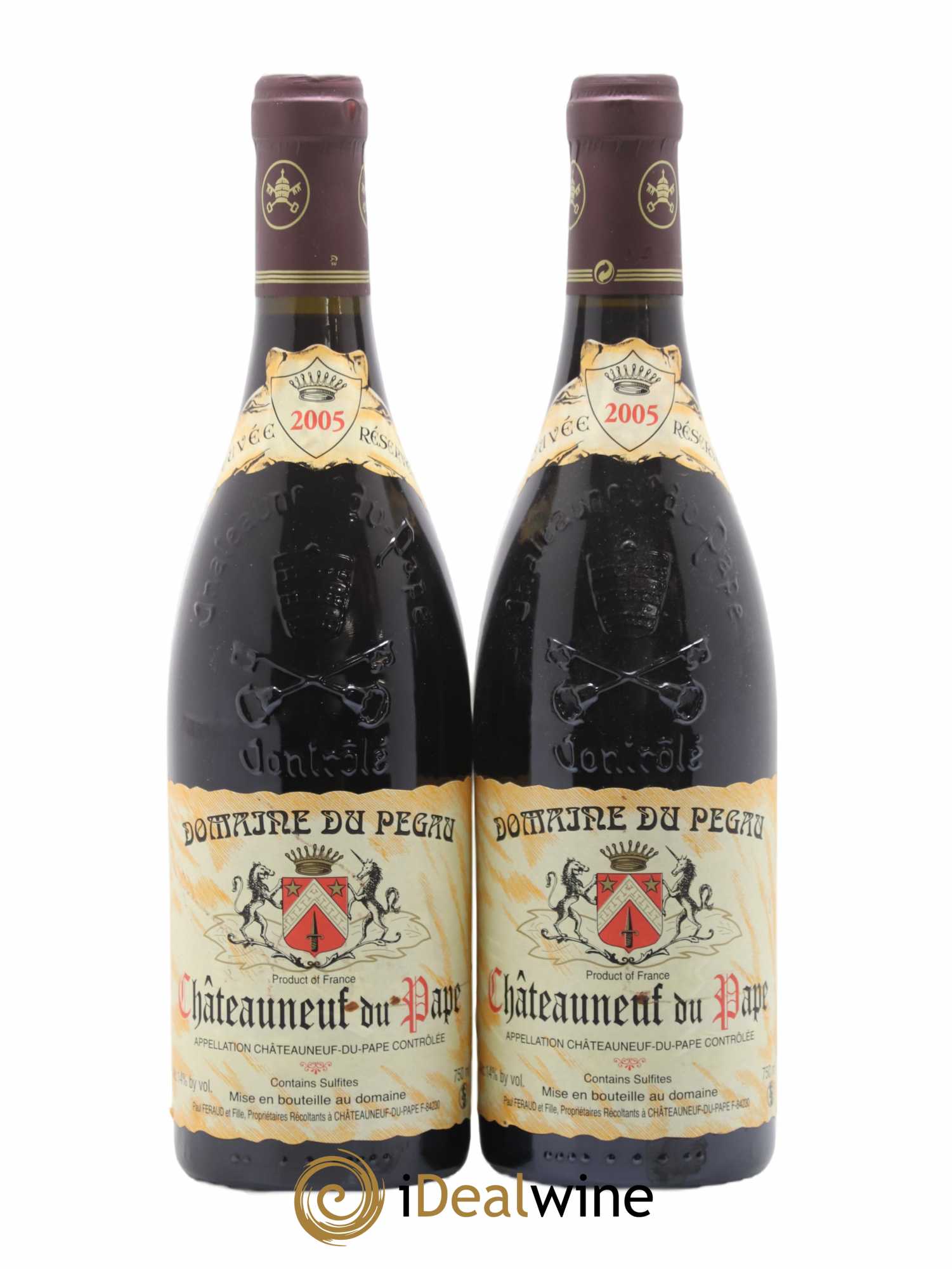 Châteauneuf-du-Pape Domaine du Pégau Cuvée Réservée Paul et Laurence Féraud 2005 - Lot de 2 bouteilles - 0