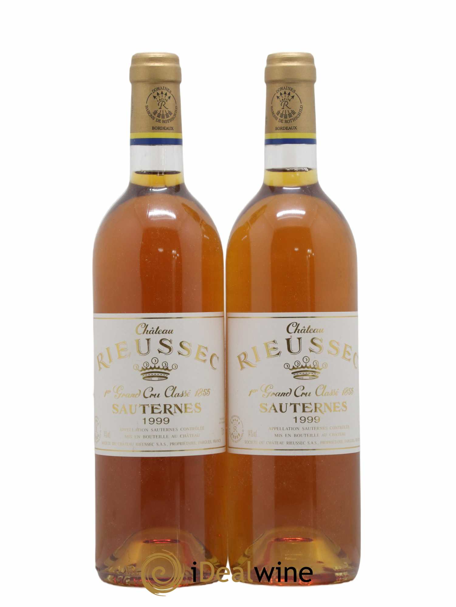 Château Rieussec 1er Grand Cru Classé 1999 - Lotto di 2 bottiglie - 0