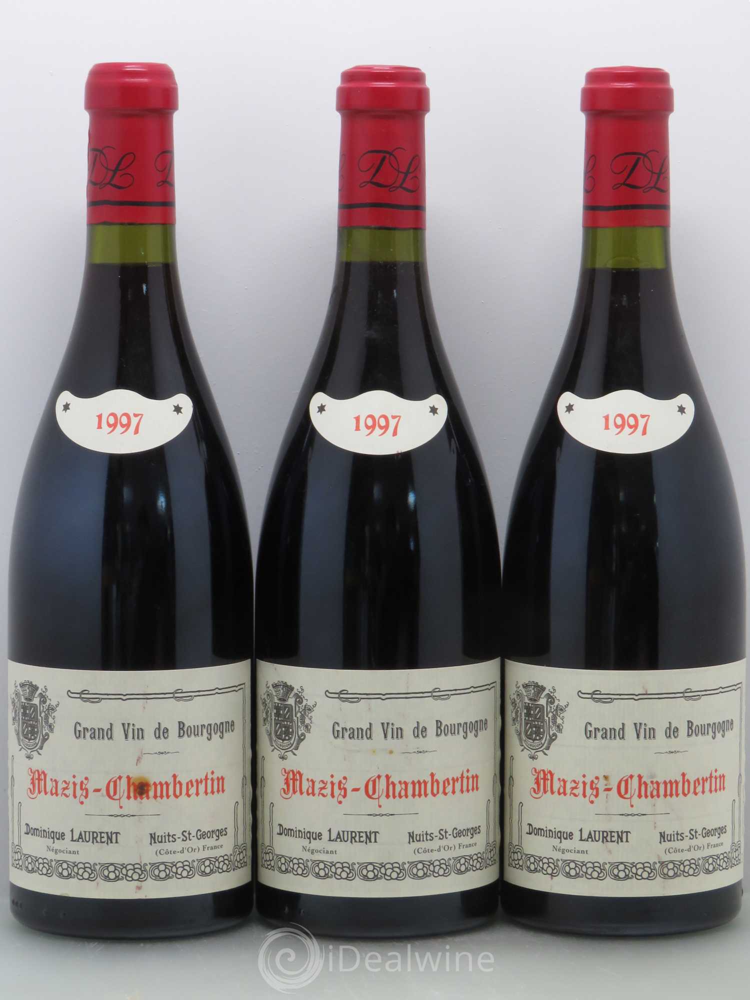Mazis-Chambertin Grand Cru Dominique Laurent 1997 - Lot de 3 bouteilles - 0