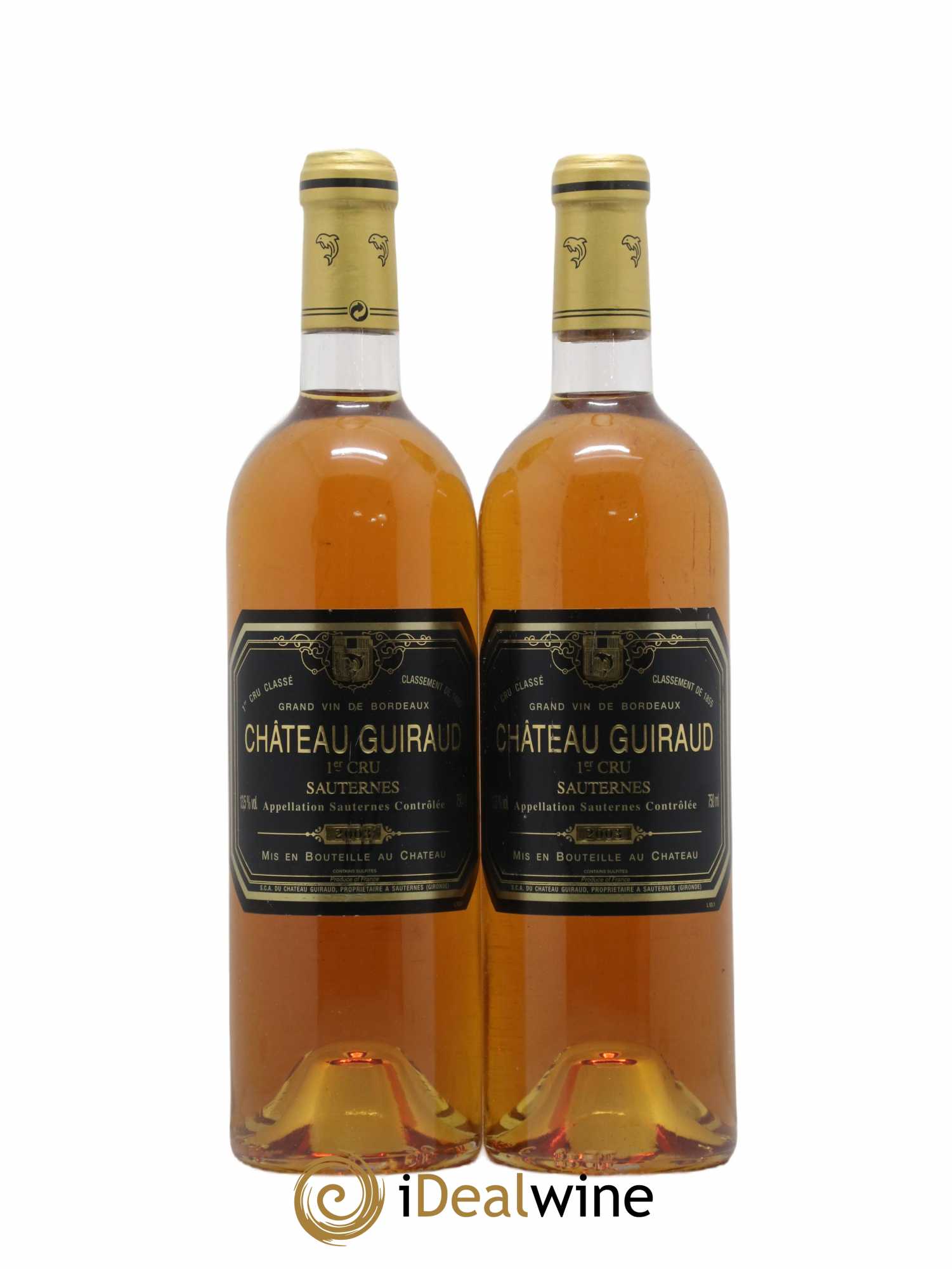 Château Guiraud 1er Grand Cru Classé 2003 - Lotto di 2 bottiglie - 0