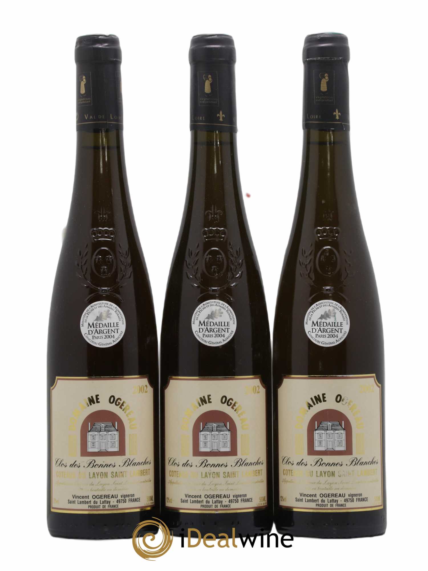Coteaux du Layon 2002 - Lotto di 3 bottiglie - 0
