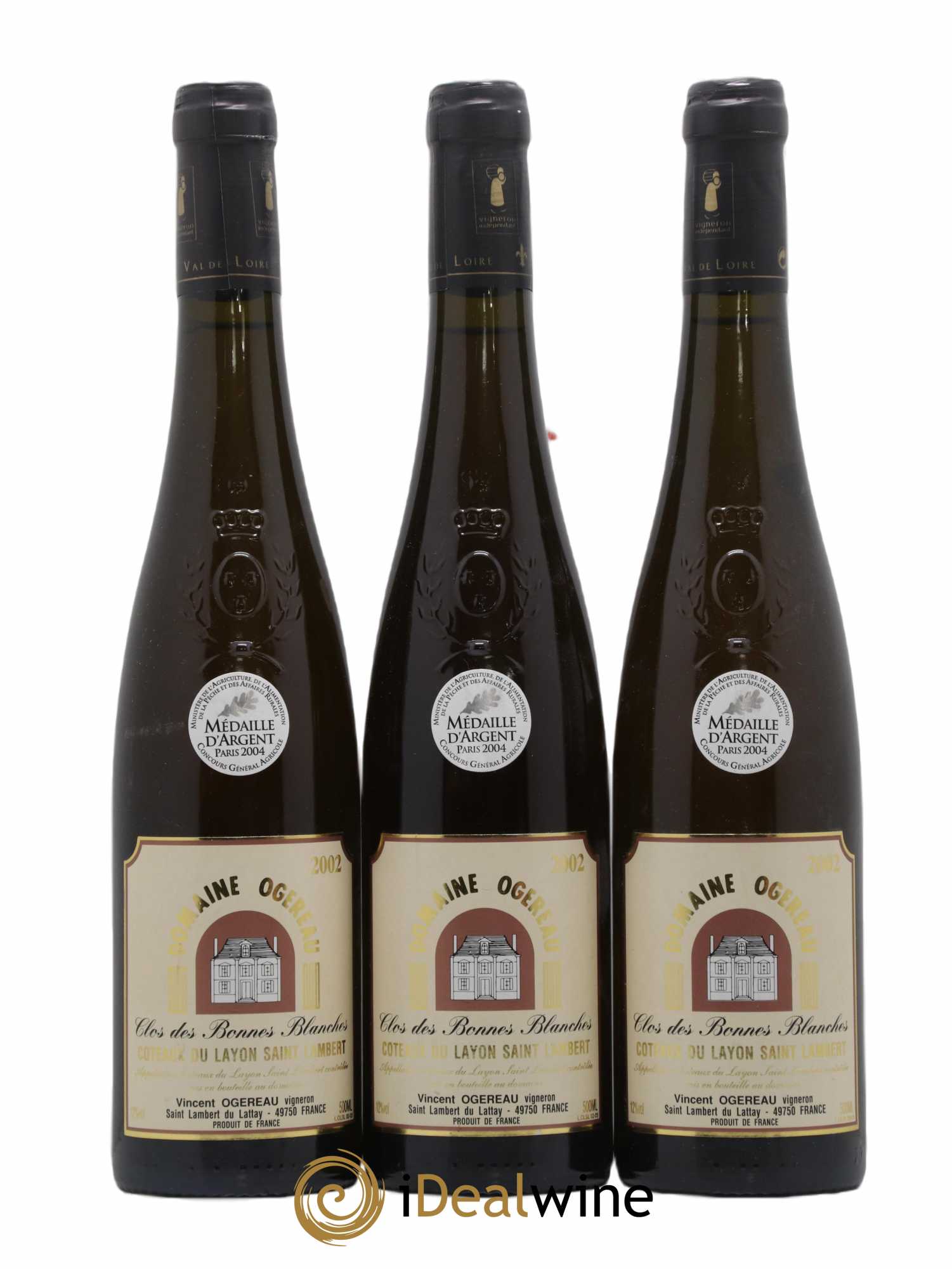 Coteaux du Layon 2002 - Lotto di 3 bottiglie - 0