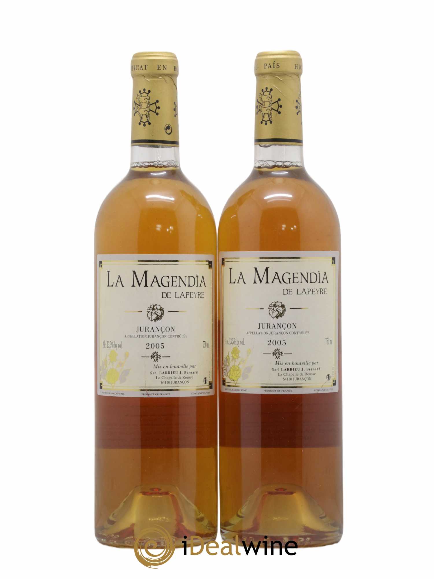 Jurançon La Magendia de Lapeyre 2005 - Lotto di 2 bottiglie - 0