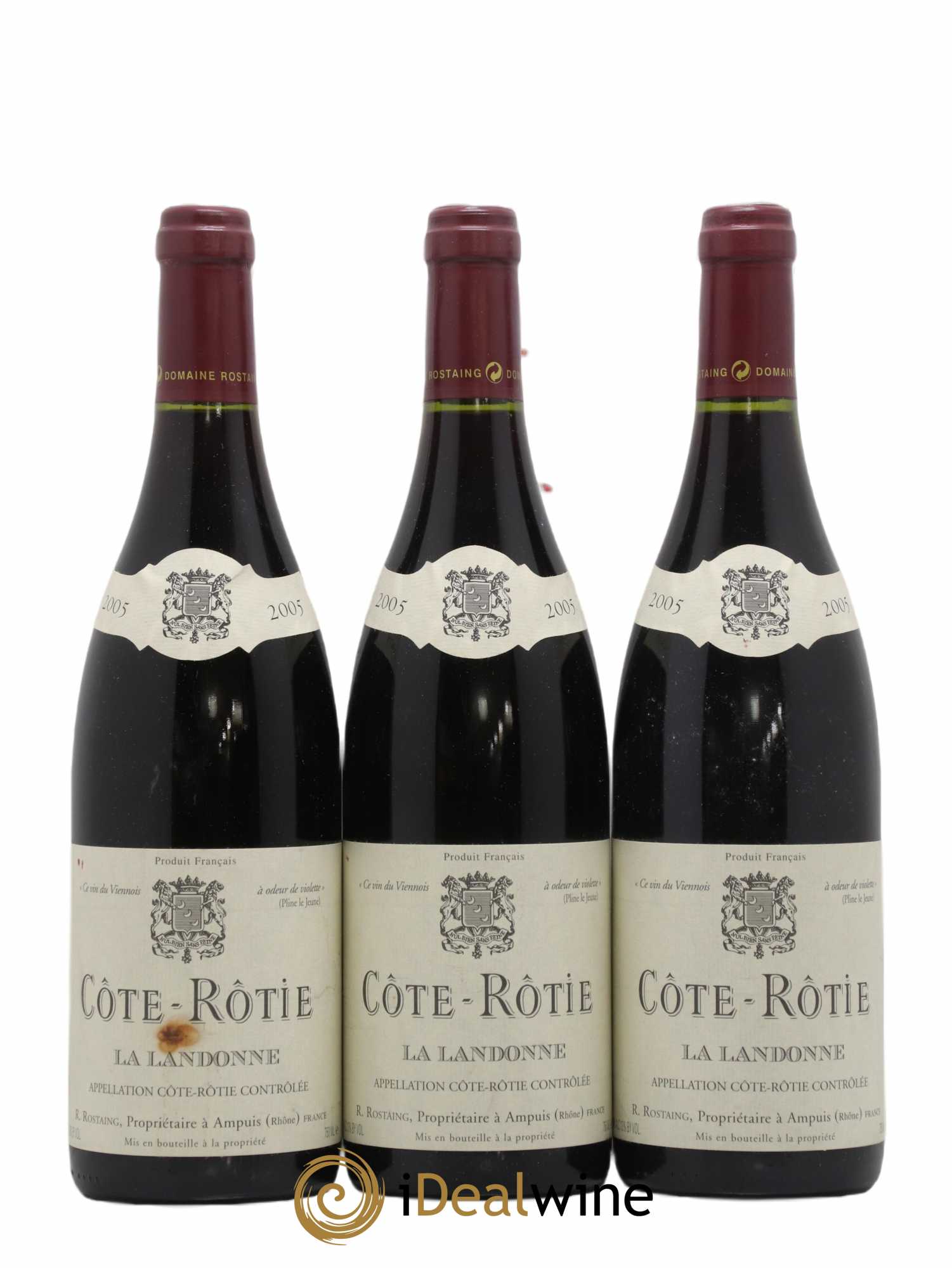 Côte-Rôtie La Landonne René Rostaing (ohne Mindestpreis) 2005 - Posten von 3 Flaschen - 0