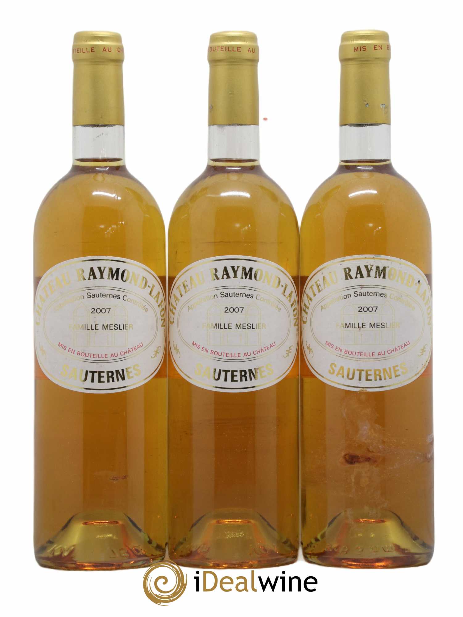 Château Raymond Lafon 2007 - Lotto di 3 bottiglie - 0
