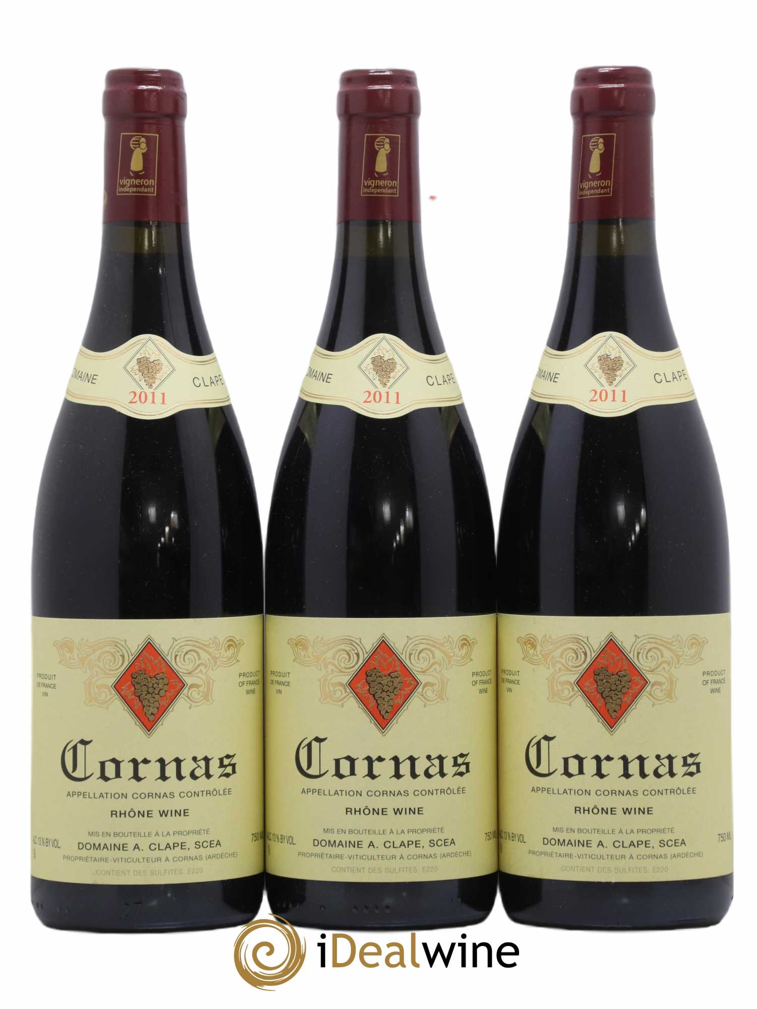 Cornas Auguste Clape 2011 - Lot de 3 bouteilles - 0