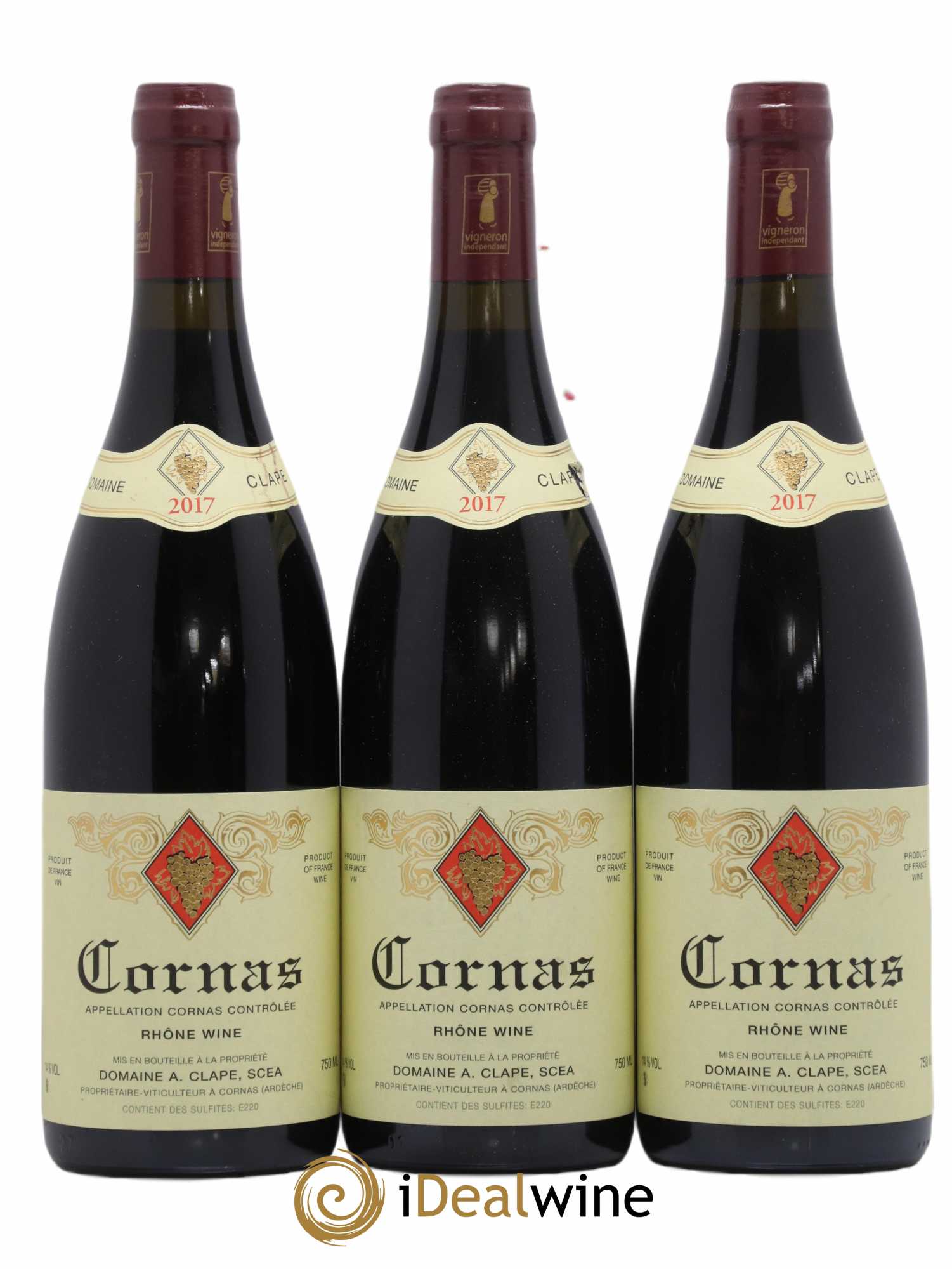 Cornas Auguste Clape 2017 - Posten von 3 Flaschen - 0