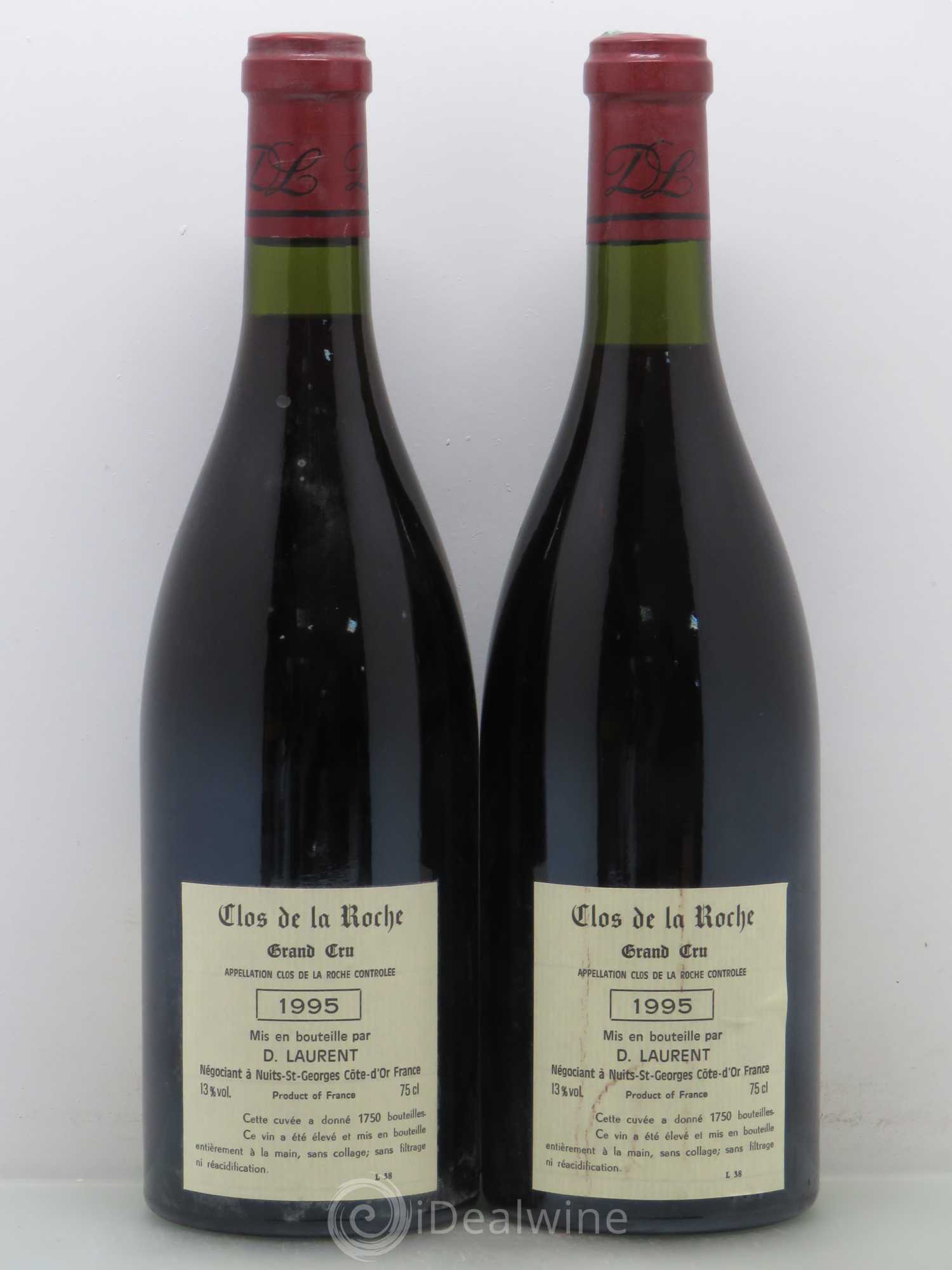 Clos de la Roche Grand Cru Domaine Laurent 1995 - Posten von 2 Flaschen - 1