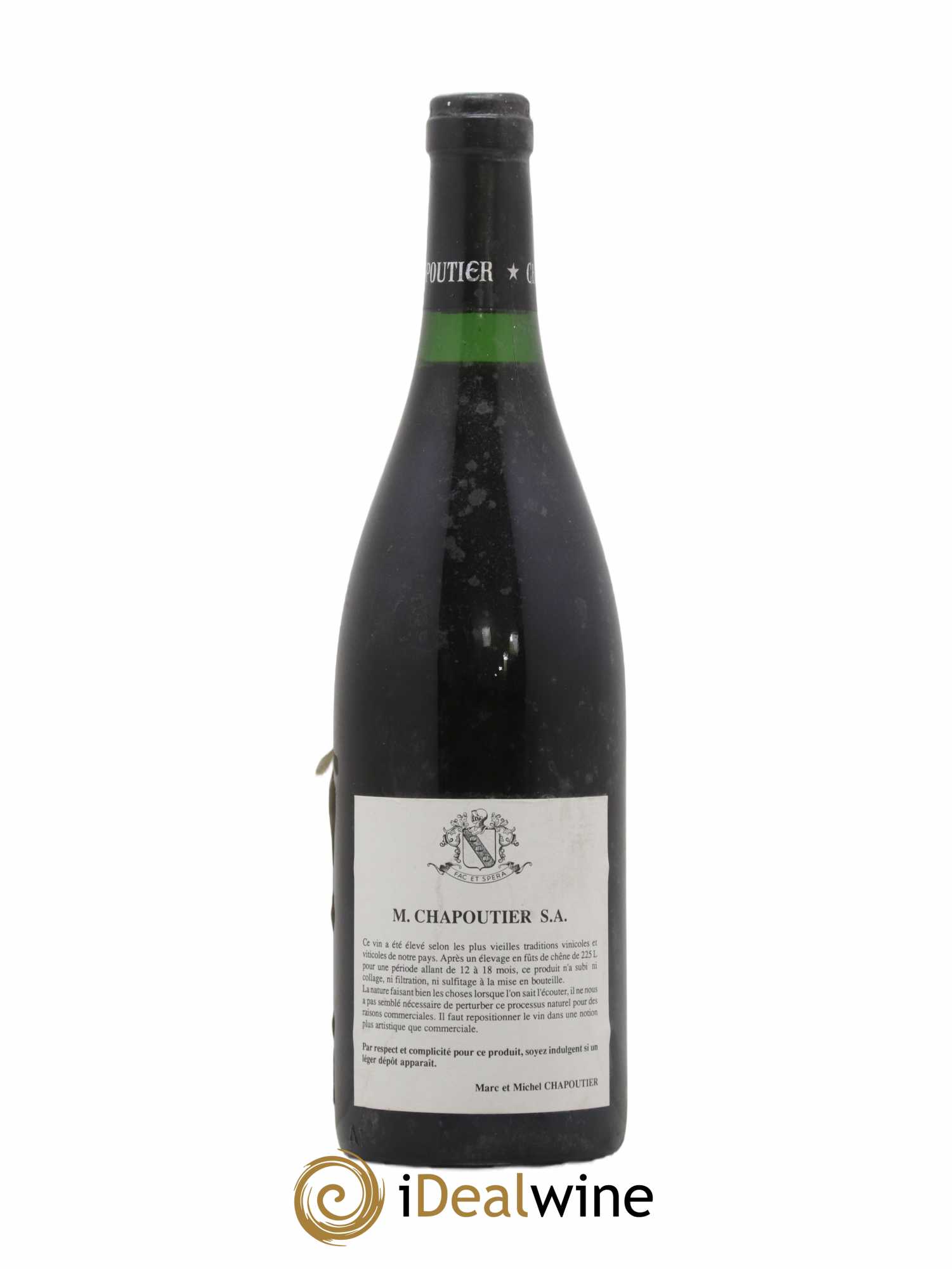 Hermitage Ermitage Le Pavillon Chapoutier 1989 - Lot de 1 bouteille - 1