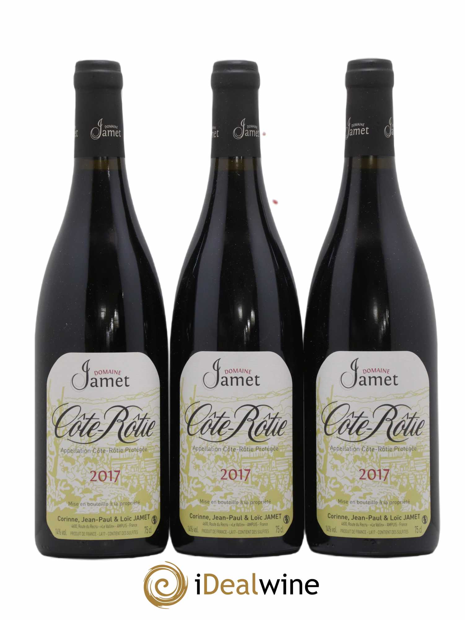 Côte-Rôtie Jamet (Domaine) 2017 - Lot de 3 bouteilles - 0