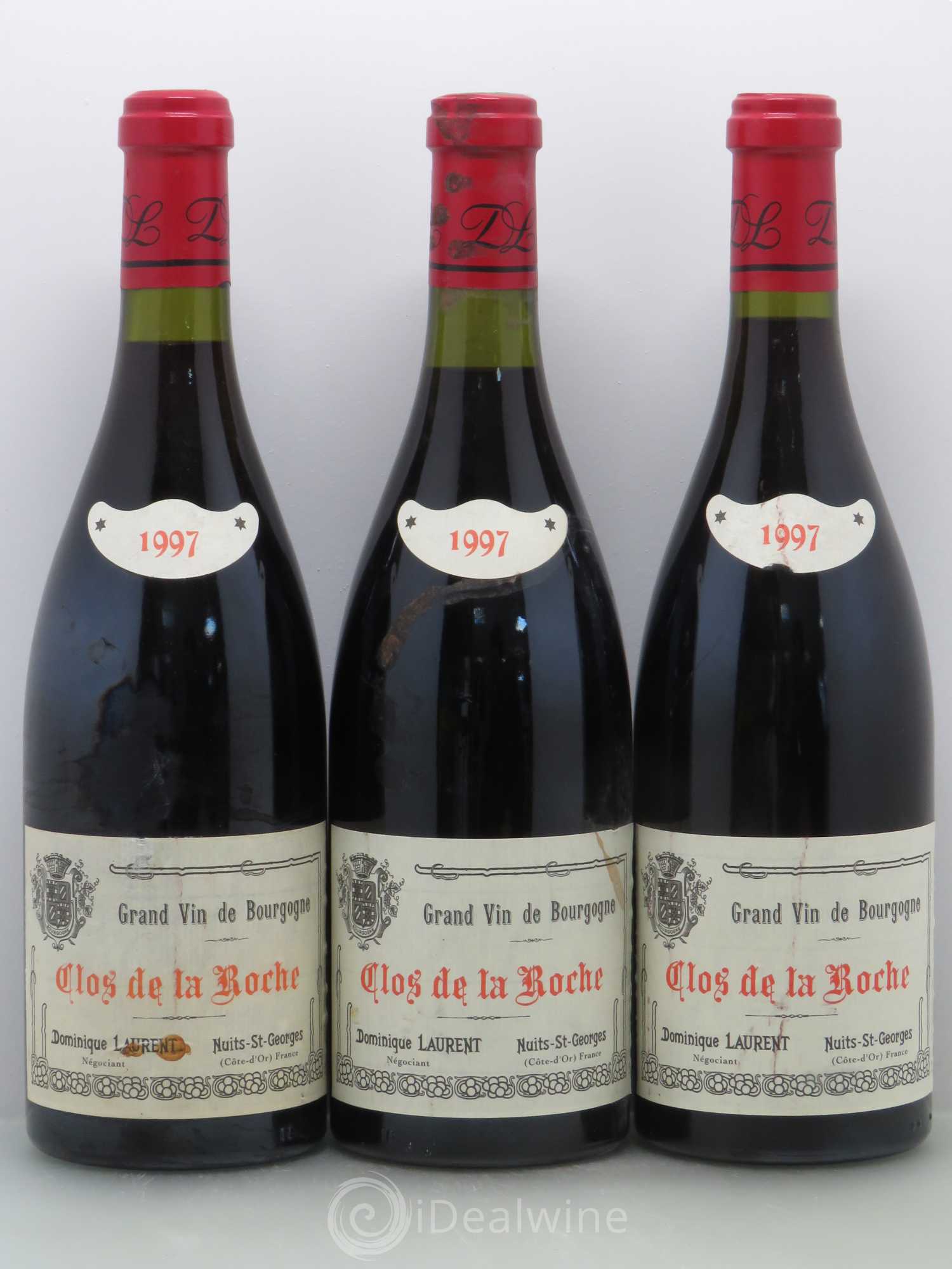 Clos de la Roche Grand Cru Domaine Laurent 1997 - Posten von 3 Flaschen - 0