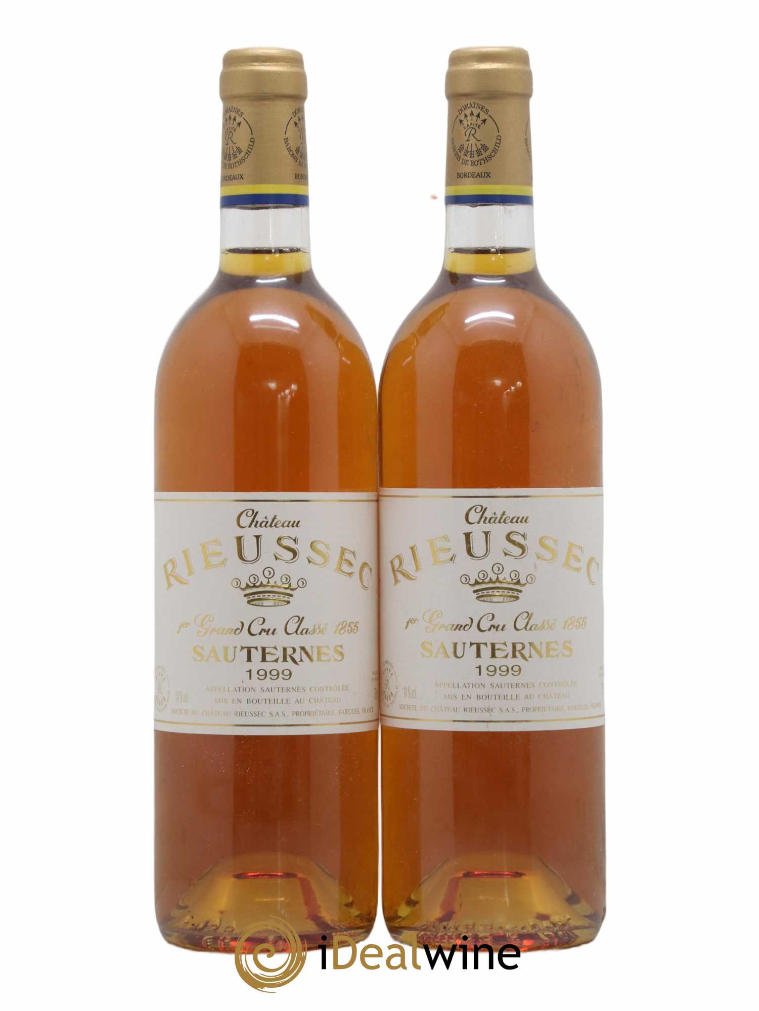 Château Rieussec 1er Grand Cru Classé 1999 - Lotto di 2 bottiglie - 0