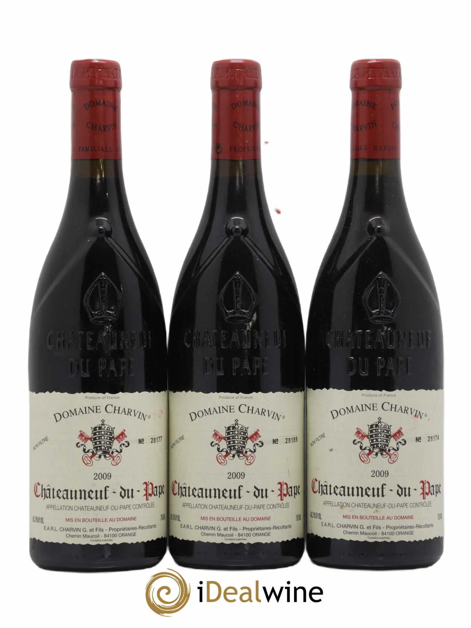 Châteauneuf-du-Pape Charvin (Domaine) 2009 - Lot de 3 bouteilles - 0
