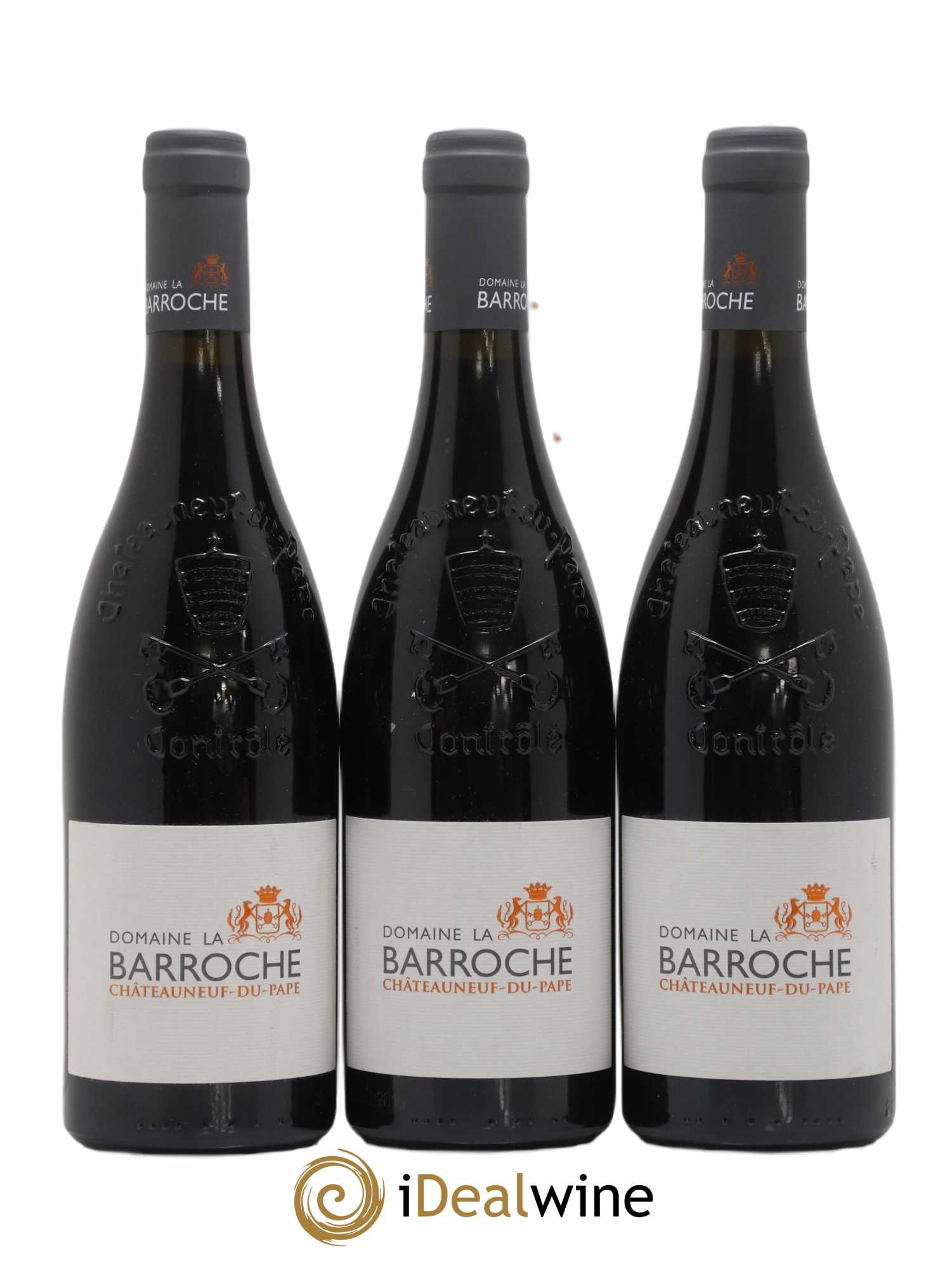 Châteauneuf-du-Pape La Barroche (Domaine de) Signature Julien Barrot 2015 - Lot de 3 bouteilles - 0