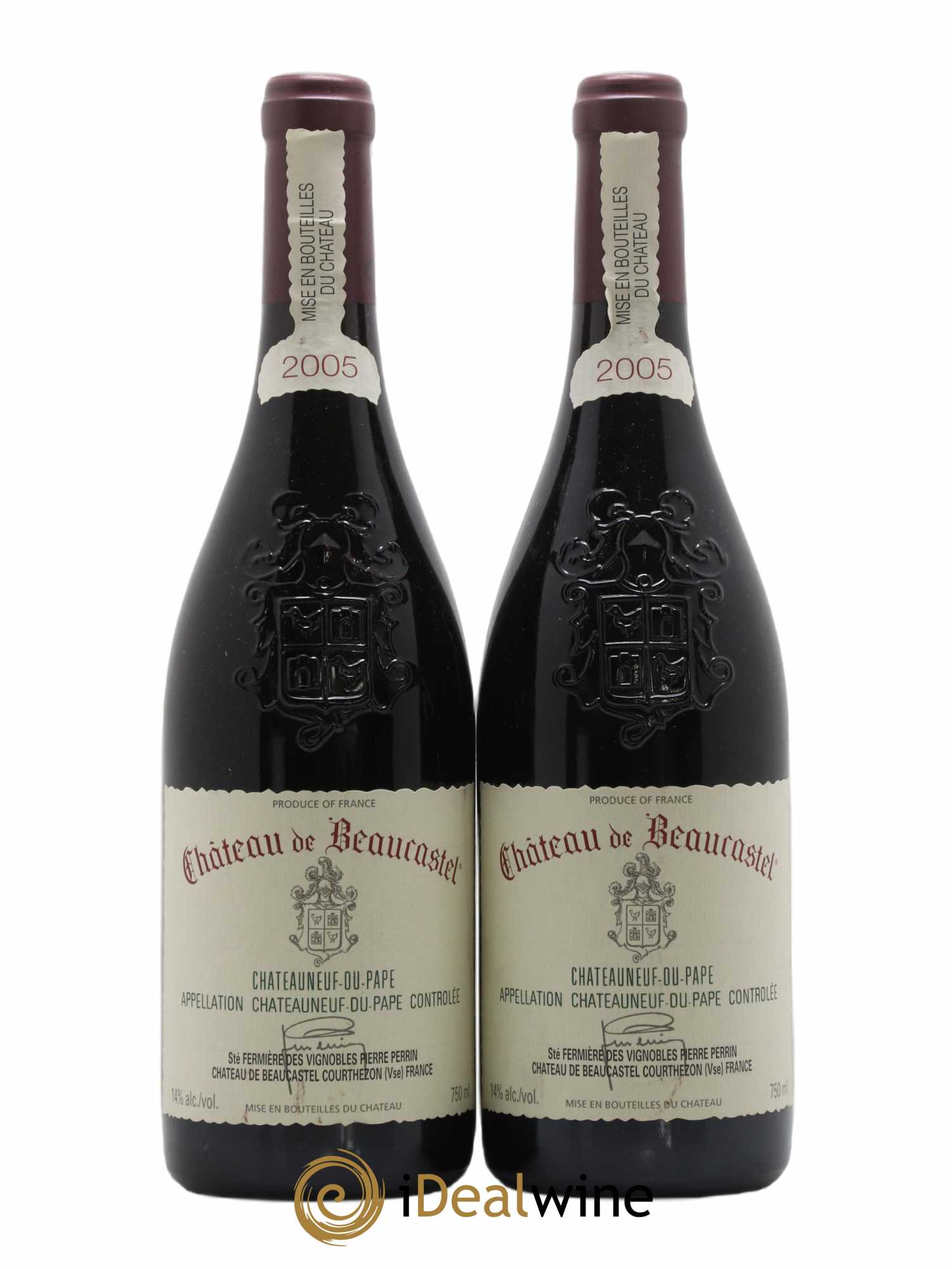 Châteauneuf-du-Pape Château de Beaucastel Famille Perrin 2005 - Lot de 2 bouteilles - 0