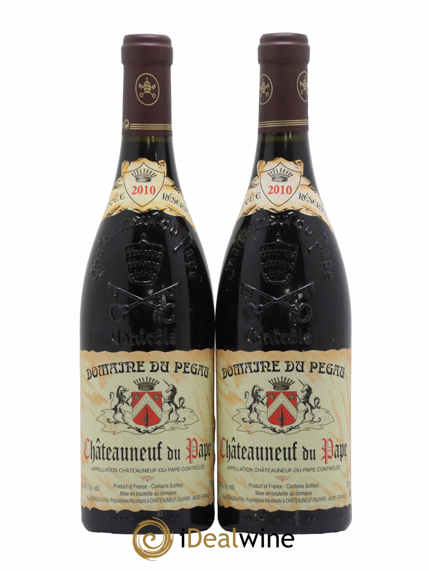Châteauneuf-du-Pape Domaine du Pégau Cuvée Réservée Paul et Laurence Féraud 2010 - Lot de 2 bouteilles - 0