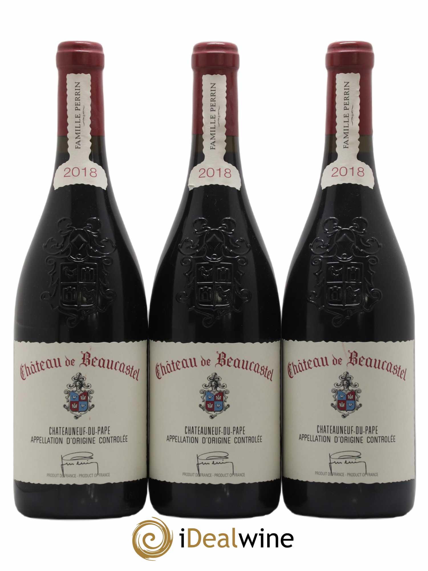 Châteauneuf-du-Pape Château de Beaucastel Famille Perrin 2018 - Lot de 3 bouteilles - 0