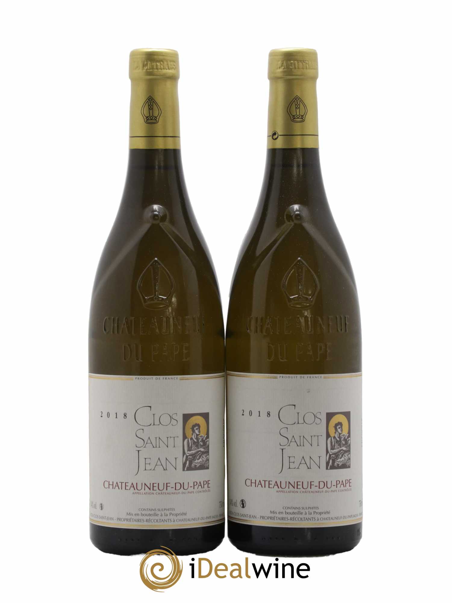 Châteauneuf-du-Pape Clos Saint-Jean Pascal et Vincent Maurel 2018 - Lot de 2 bouteilles - 0
