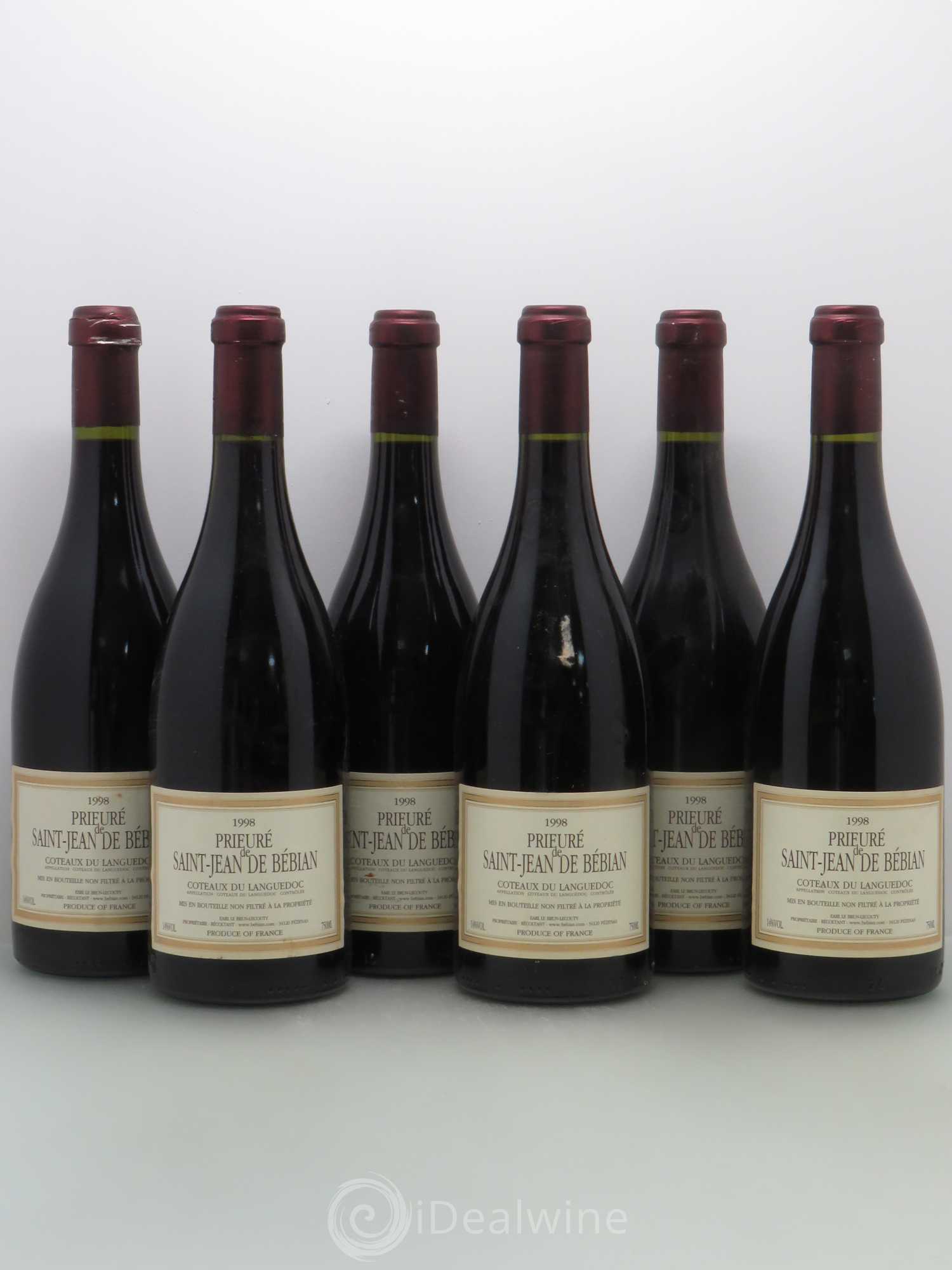Languedoc Prieuré St-Jean de Bébian 1998 - Lot de 6 bouteilles - 0