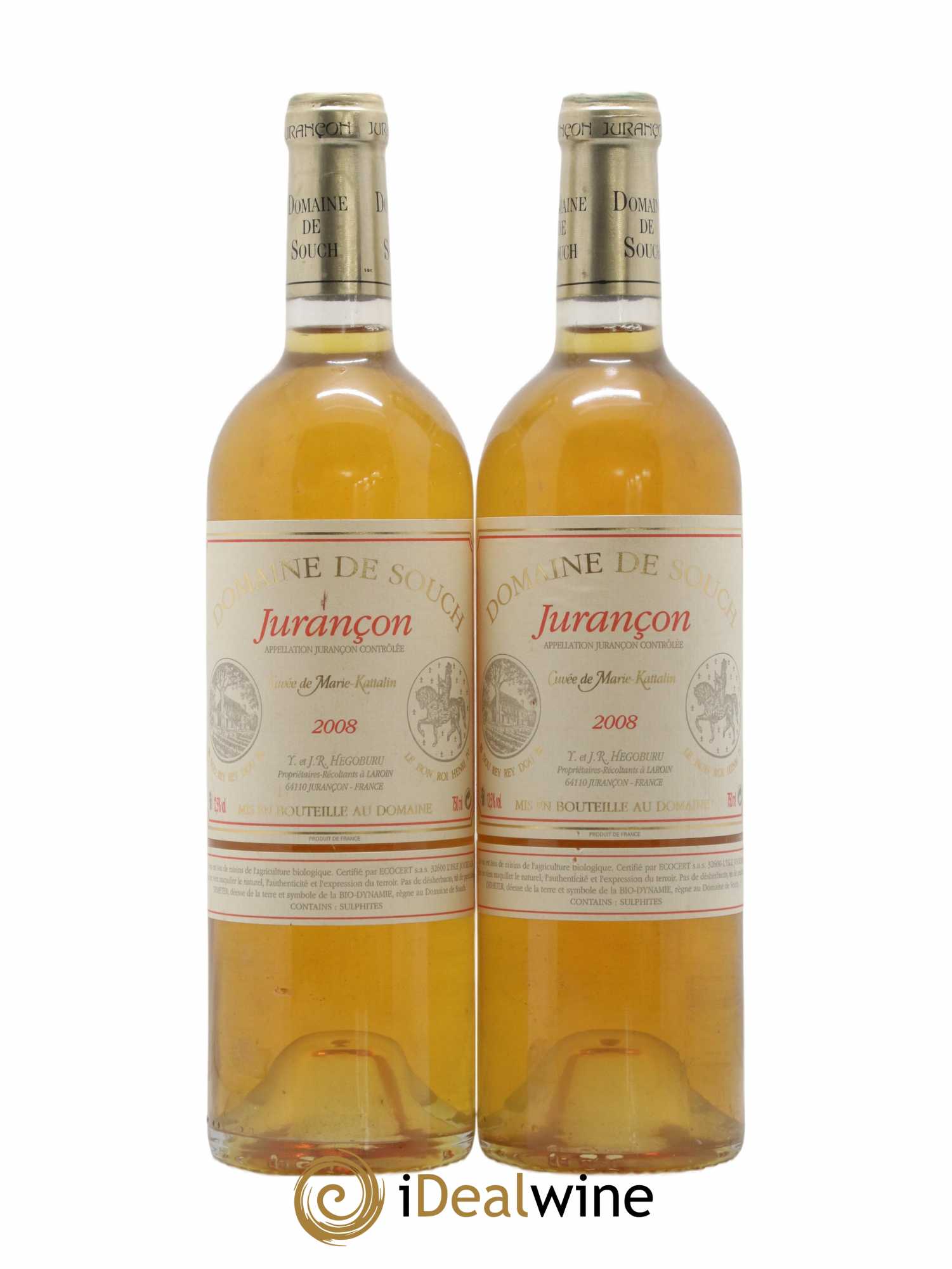 Jurançon Marie Kattalyn Souch (Domaine de) 2008 - Lotto di 2 bottiglie - 0