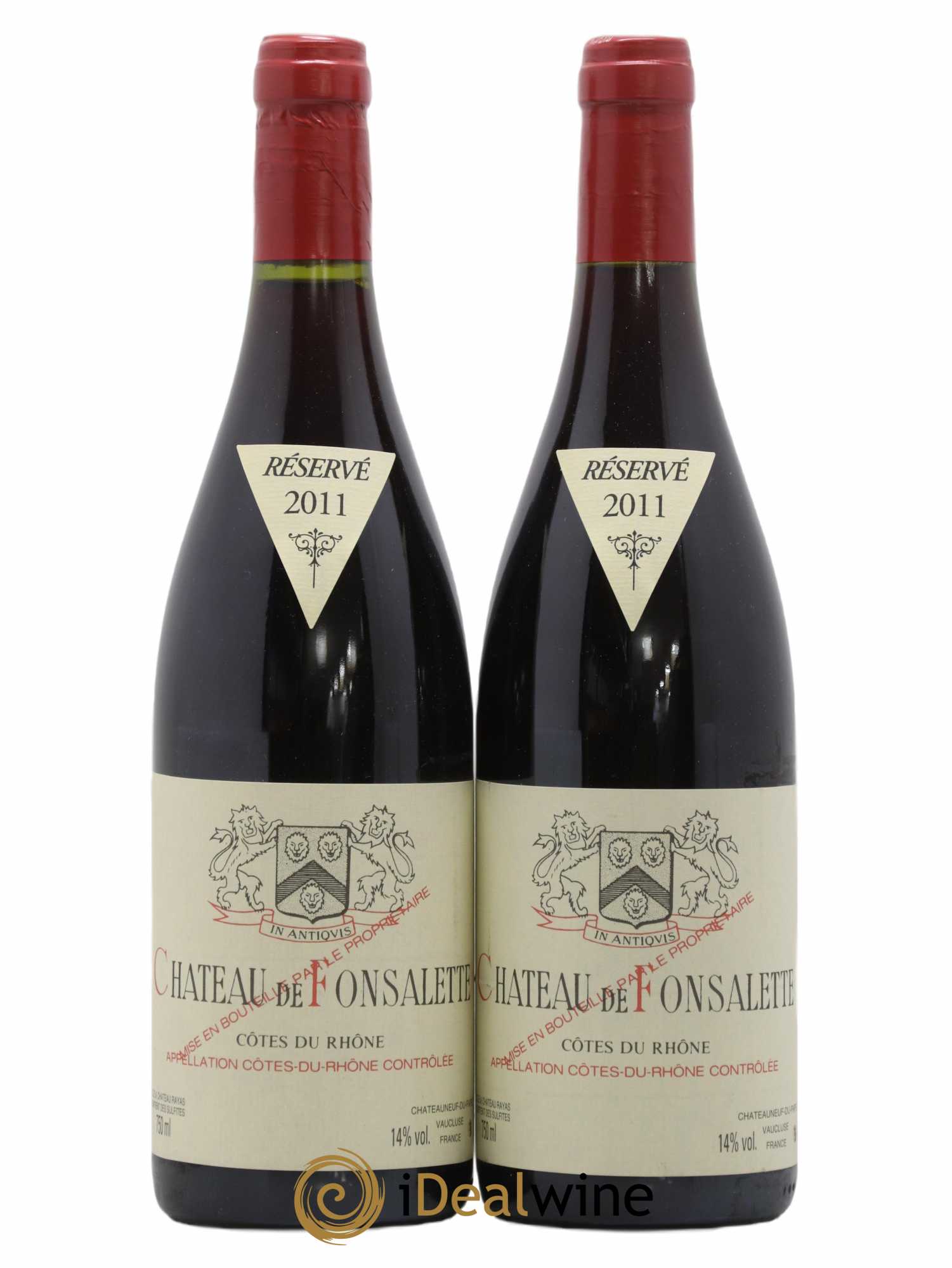 Côtes-du-Rhône Château de Fonsalette Emmanuel Reynaud 2011 - Lot de 2 bouteilles - 0