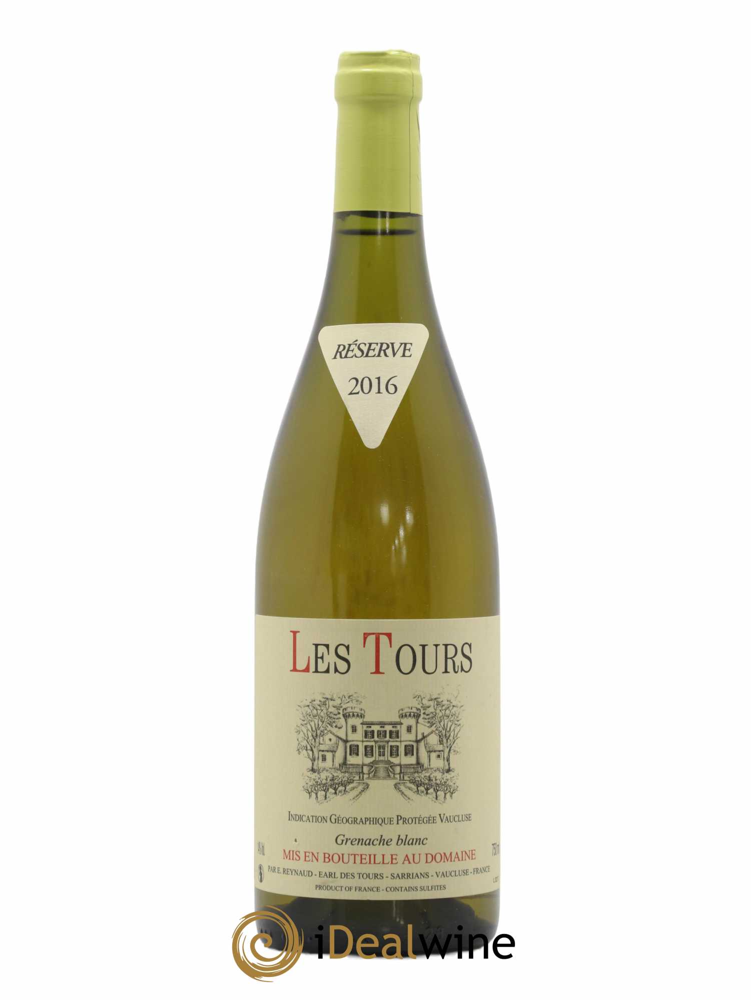 Vaucluse (Vin de Pays de Vaucluse) Les Tours Grenache Blanc Emmanuel Reynaud (sans prix de réserve) 2016 - Lot de 1 bouteille - 0