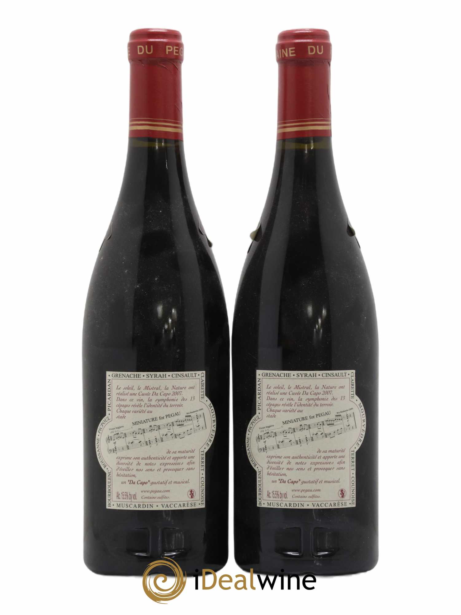 Châteauneuf-du-Pape Domaine du Pégau Cuvée Da Capo Paul et Laurence Féraud 2007 - Lot de 2 bouteilles - 1