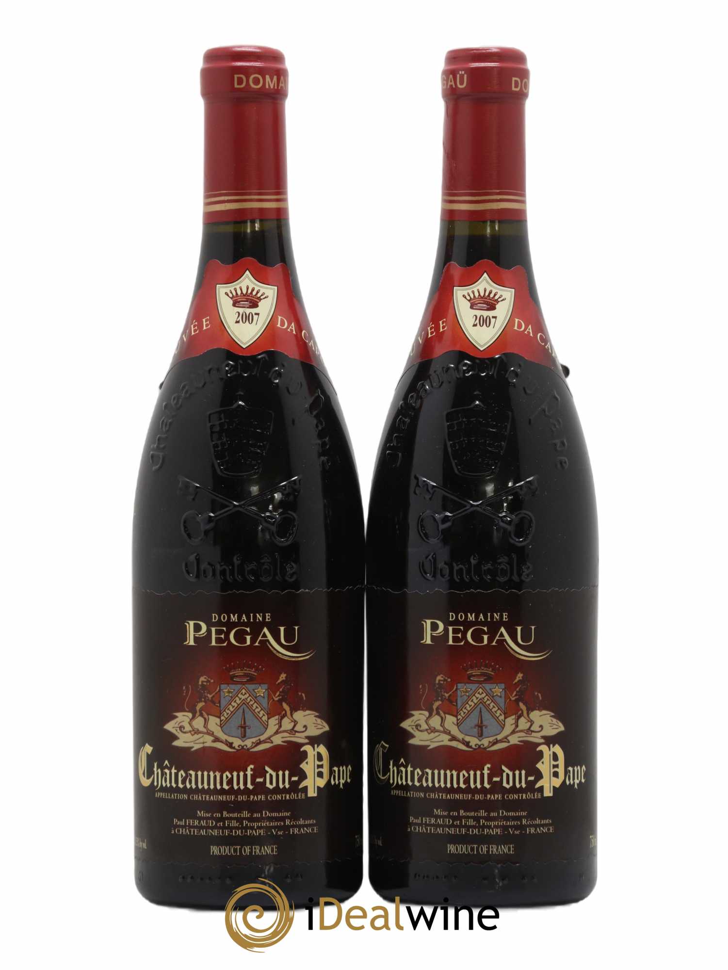 Châteauneuf-du-Pape Domaine du Pégau Cuvée Da Capo Paul et Laurence Féraud 2007 - Lot de 2 bouteilles - 0