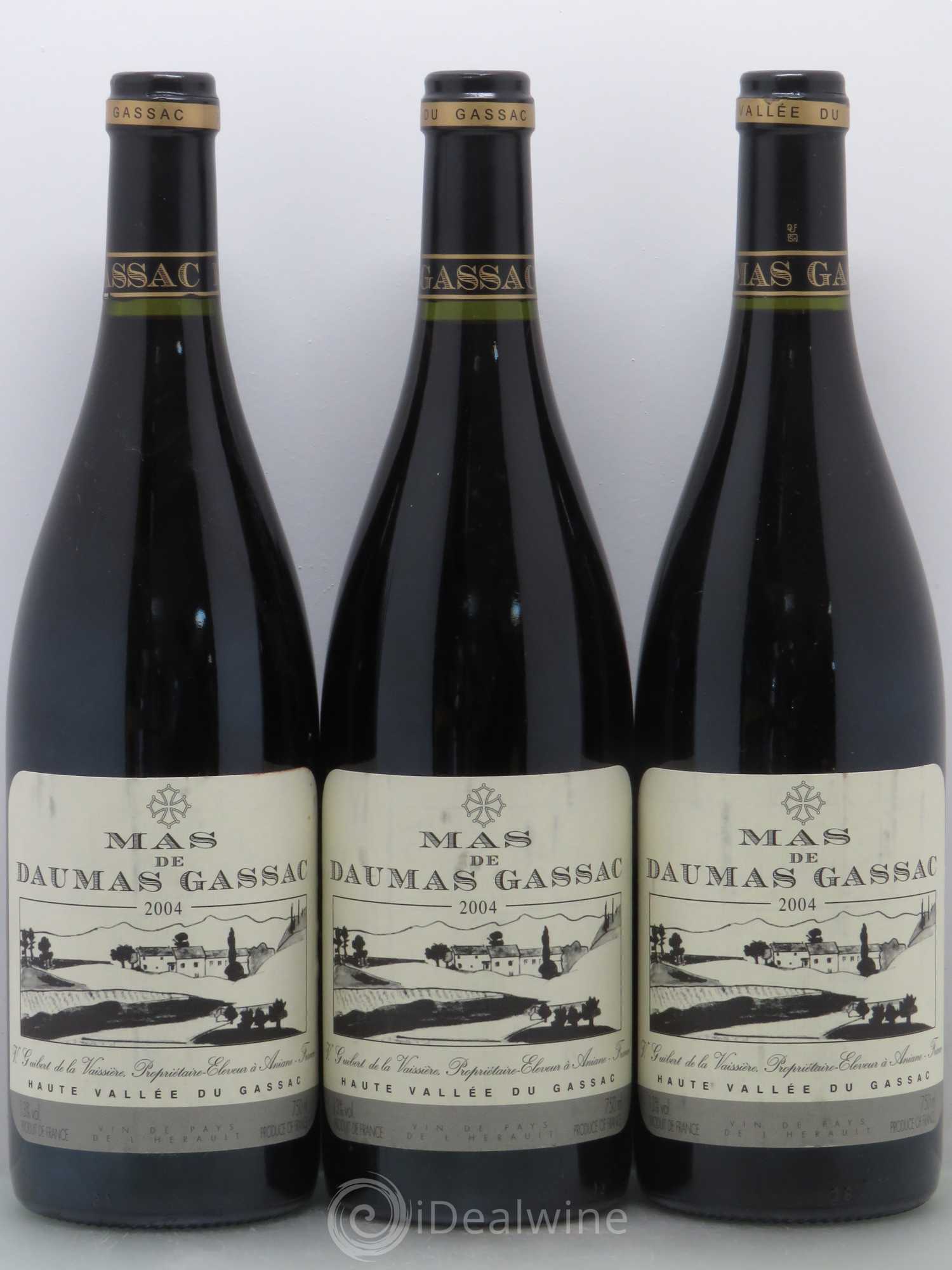 Saint-Guilhem-le-Désert - Cité d'Aniane Mas Daumas Gassac Famille Guibert de La Vaissière 2004 - Lot de 6 bouteilles - 2